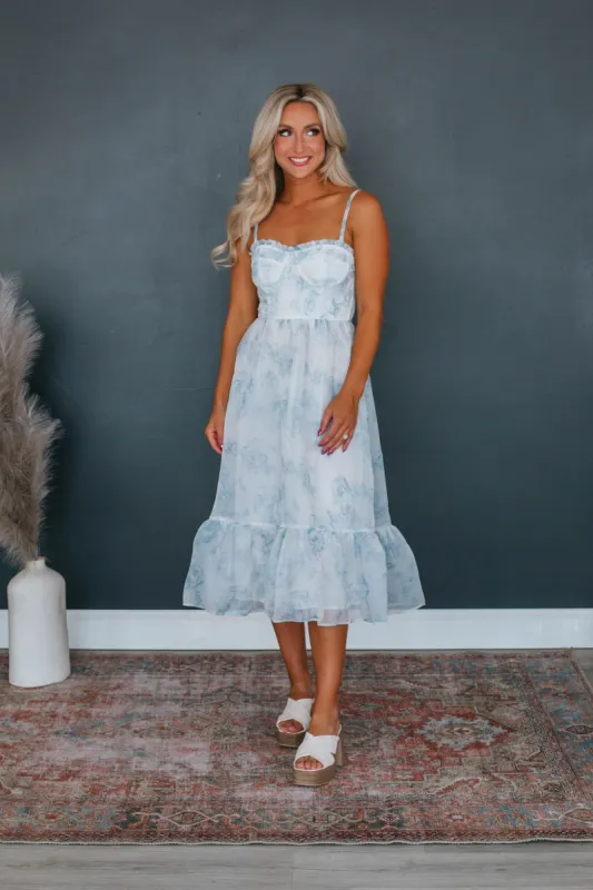 Layla Floral Dress - Ivory sold by Wild Oak Boutique