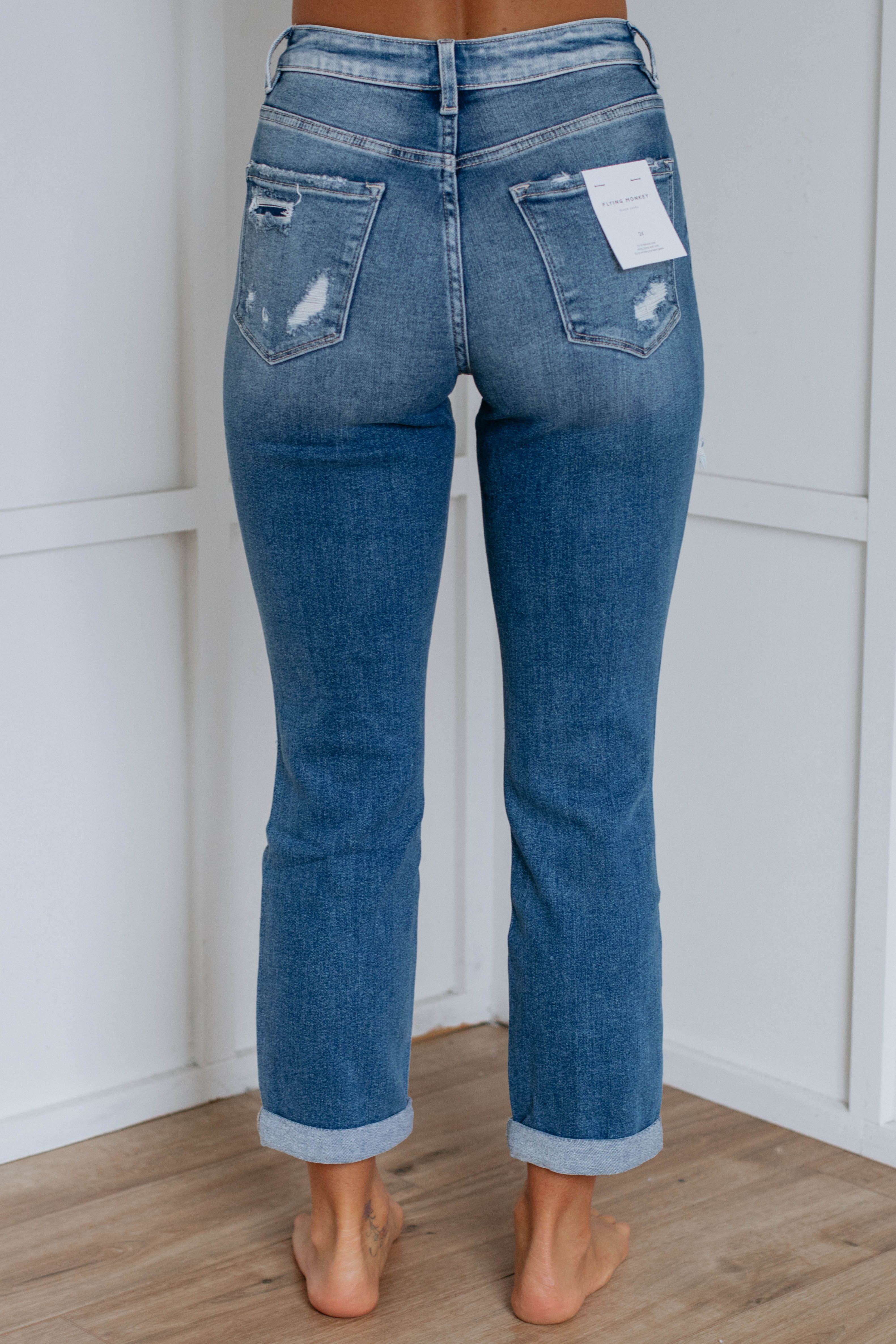 Chantelle Two-Tone Jeans sold by Wild Oak Boutique product image thumbnail 5