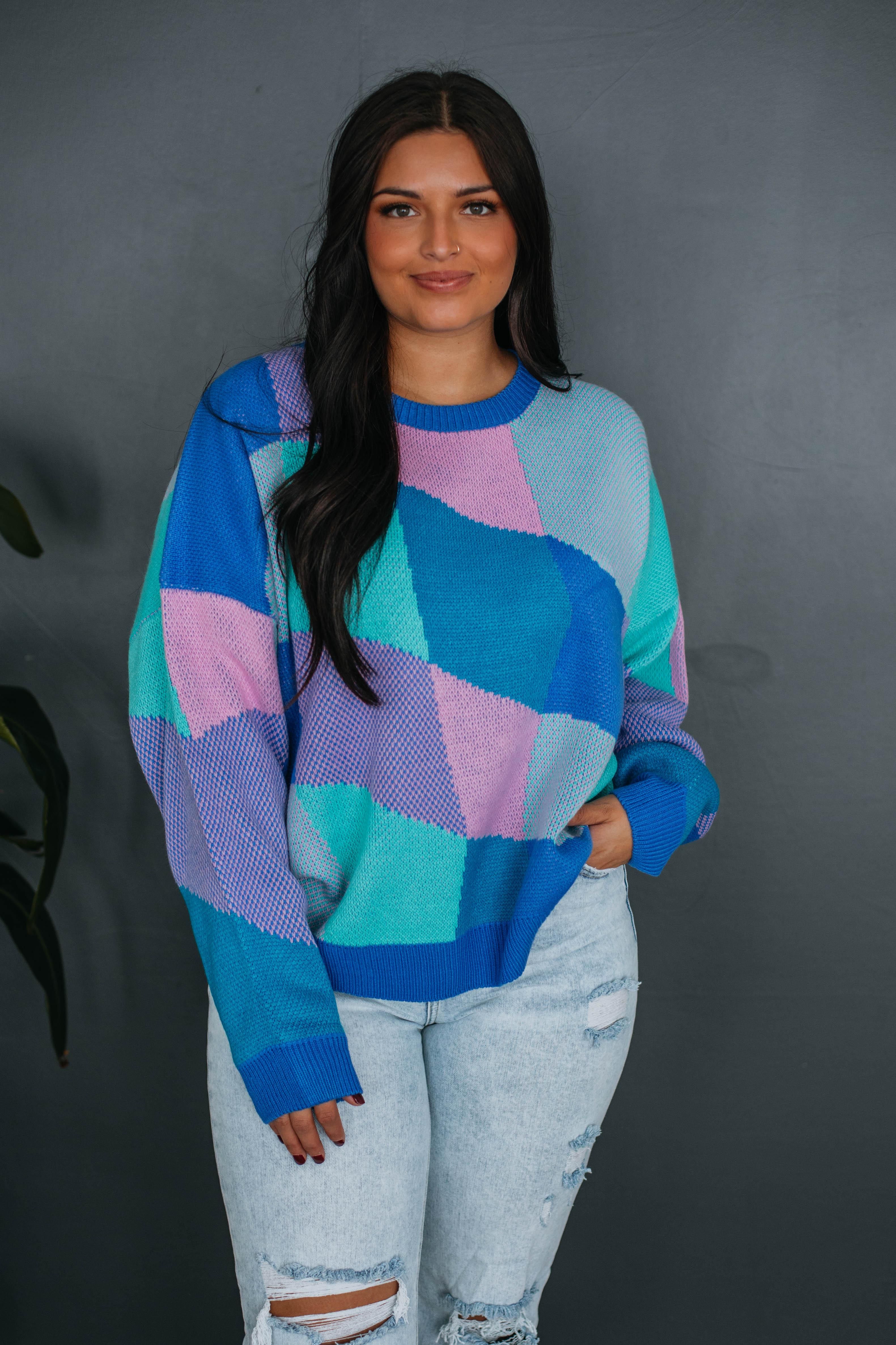 Colby Abstract Sweater sold by Wild Oak Boutique product image thumbnail 3