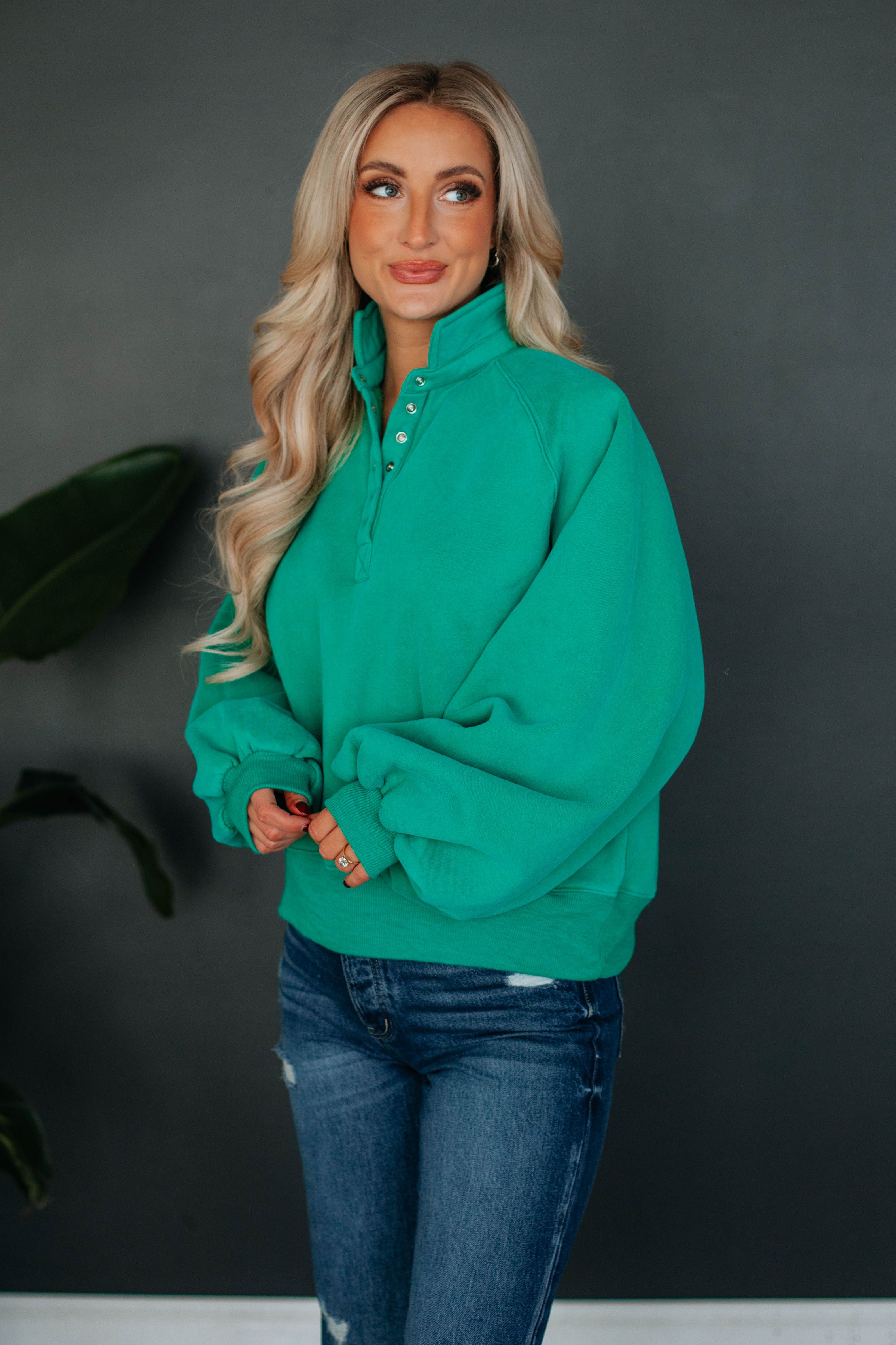Tulley Pullover - Jade sold by Wild Oak Boutique product image thumbnail 5