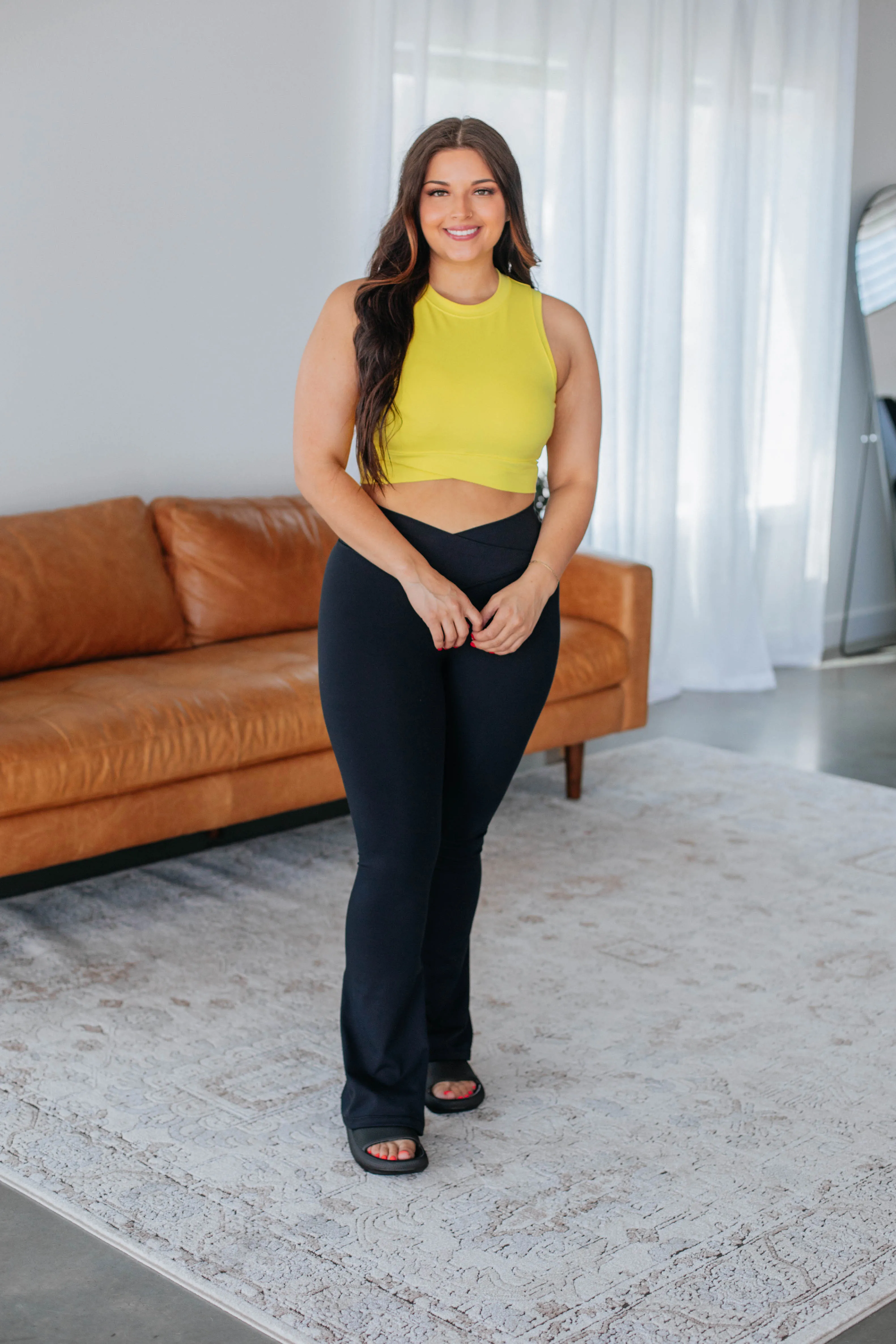 Kalista Crossover Flare Leggings - Black sold by Wild Oak Boutique product image thumbnail 5