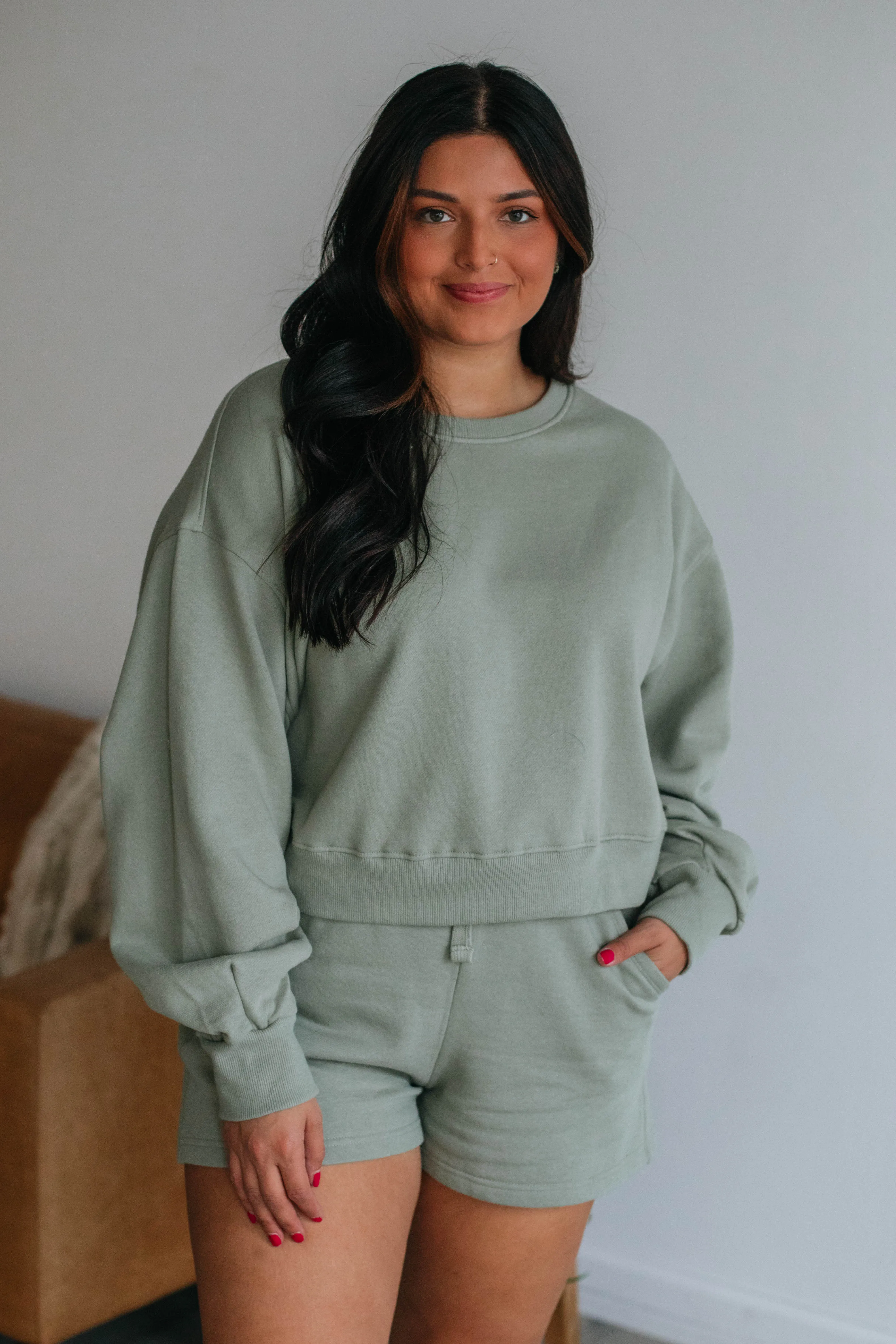 Do Not Disturb Sweatshirt - Sage sold by Wild Oak Boutique product image thumbnail 3