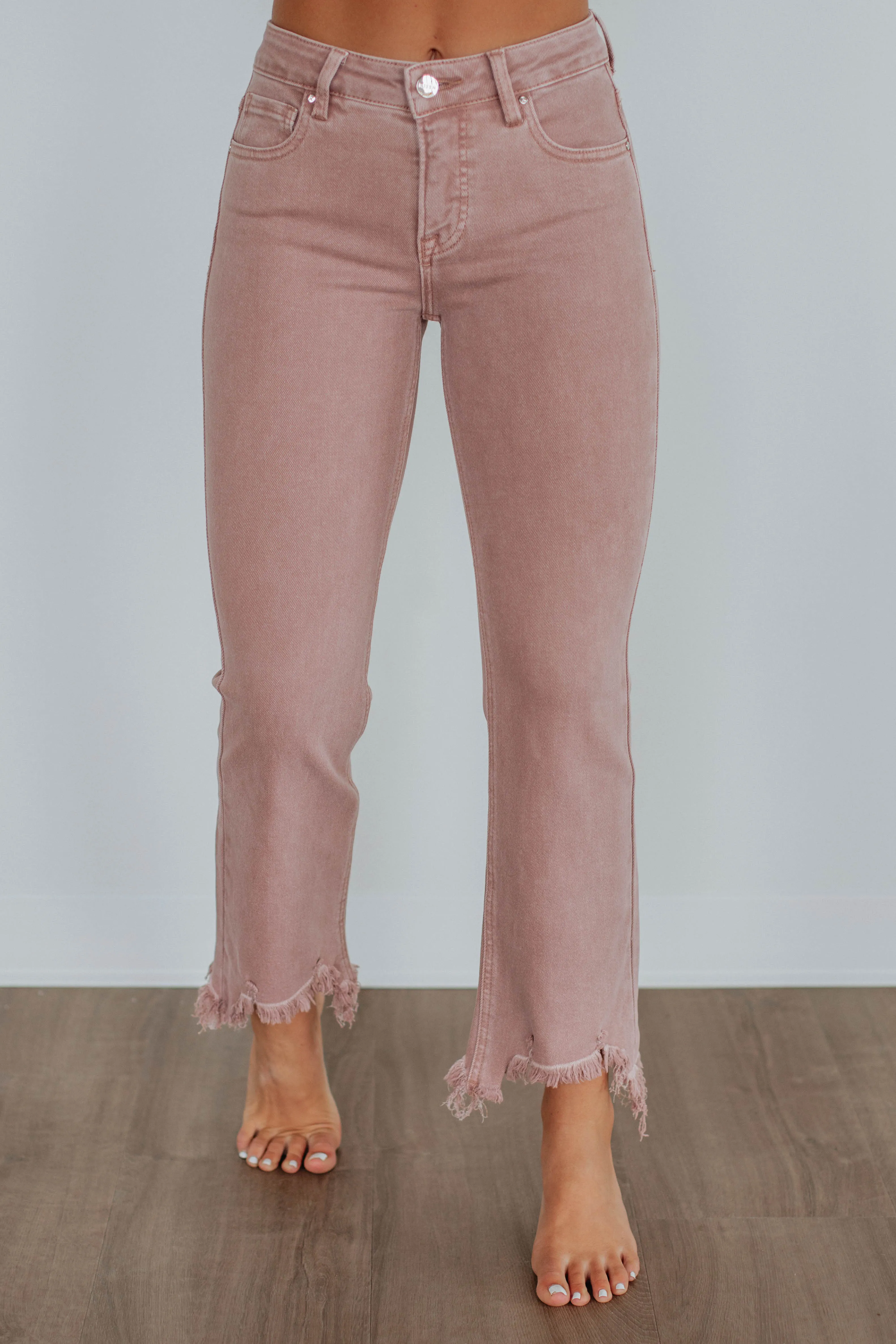 Neona Risen Jeans - Mauve sold by Wild Oak Boutique product image thumbnail 5