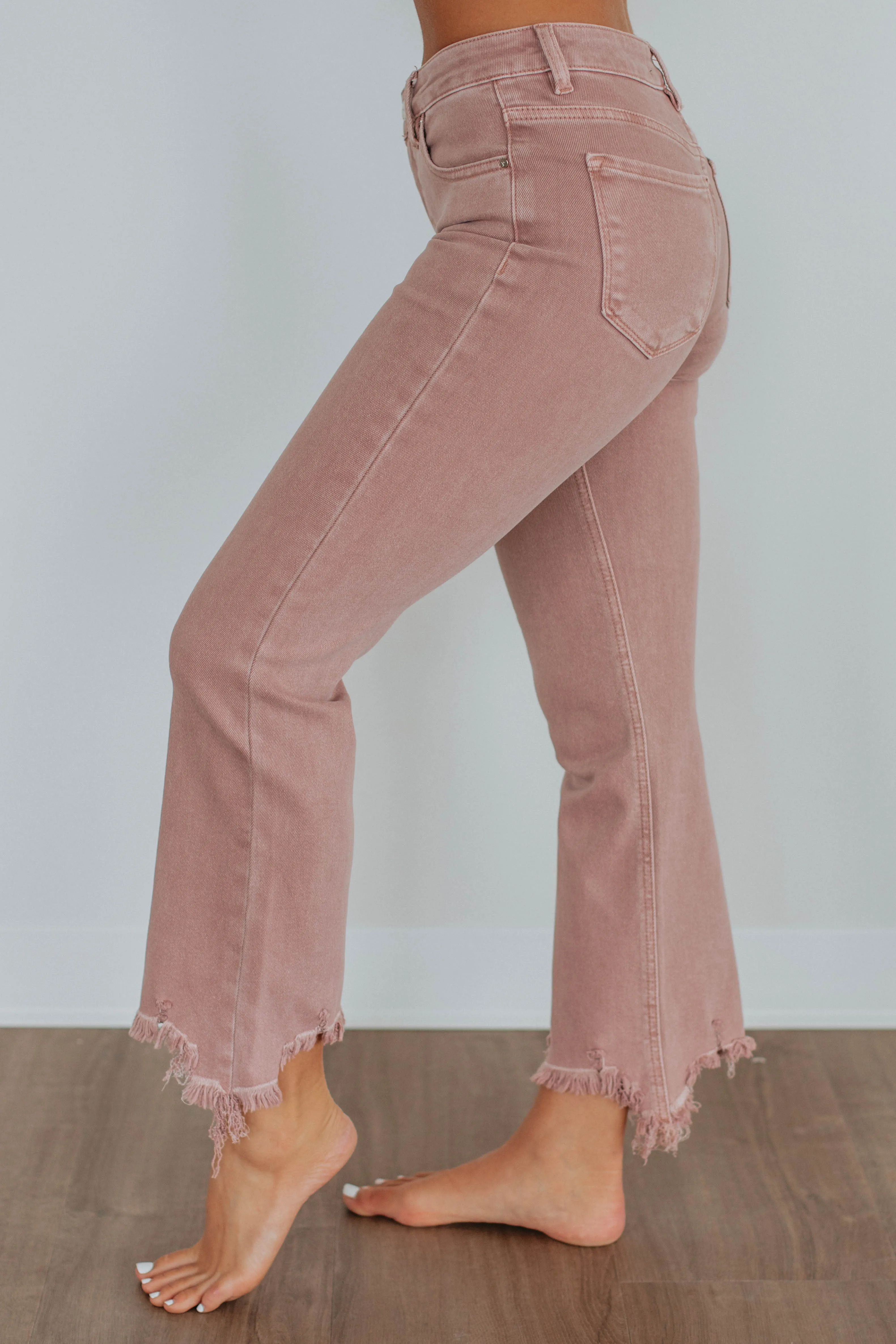 Neona Risen Jeans - Mauve sold by Wild Oak Boutique product image thumbnail 2