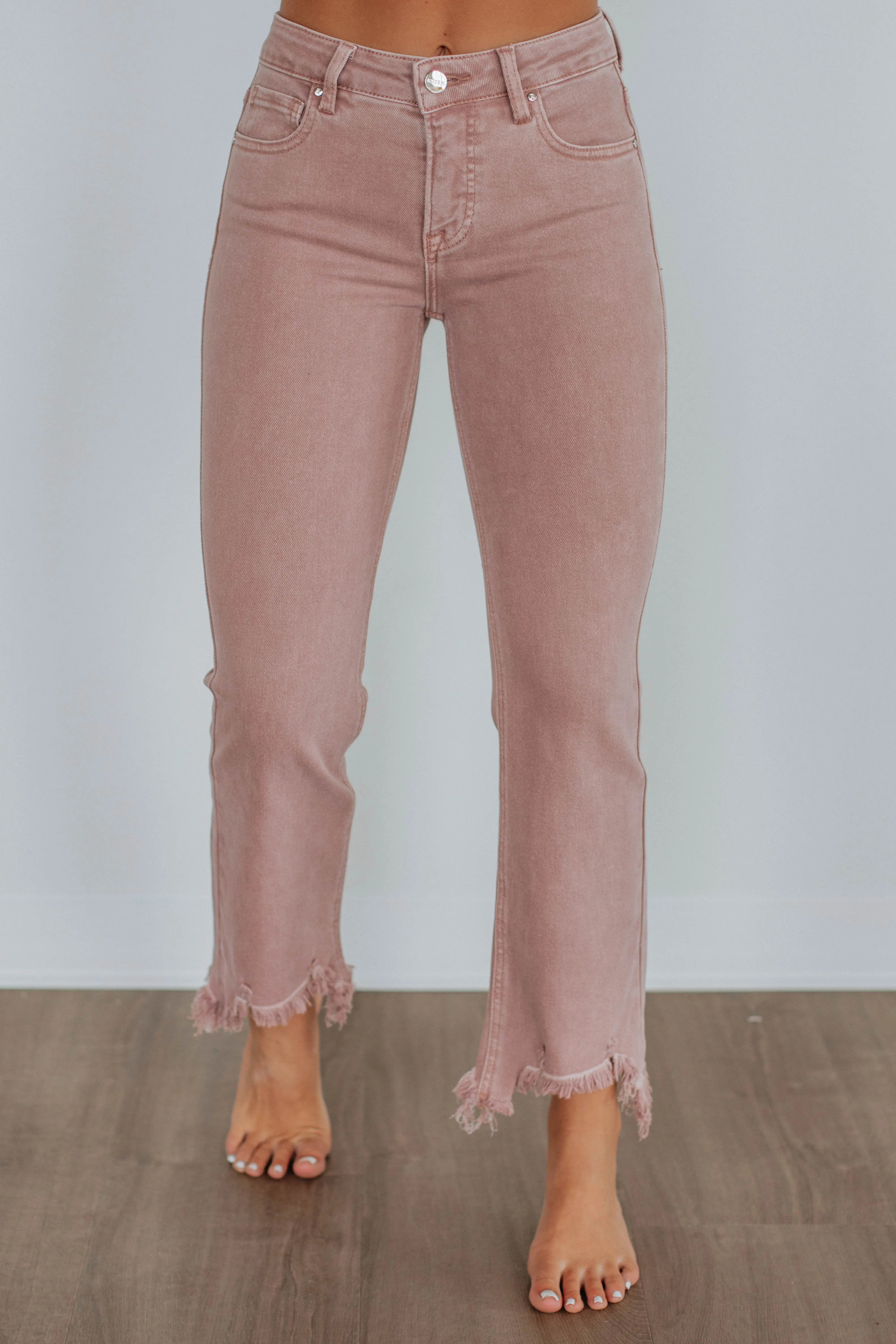 Neona Risen Jeans - Mauve sold by Wild Oak Boutique