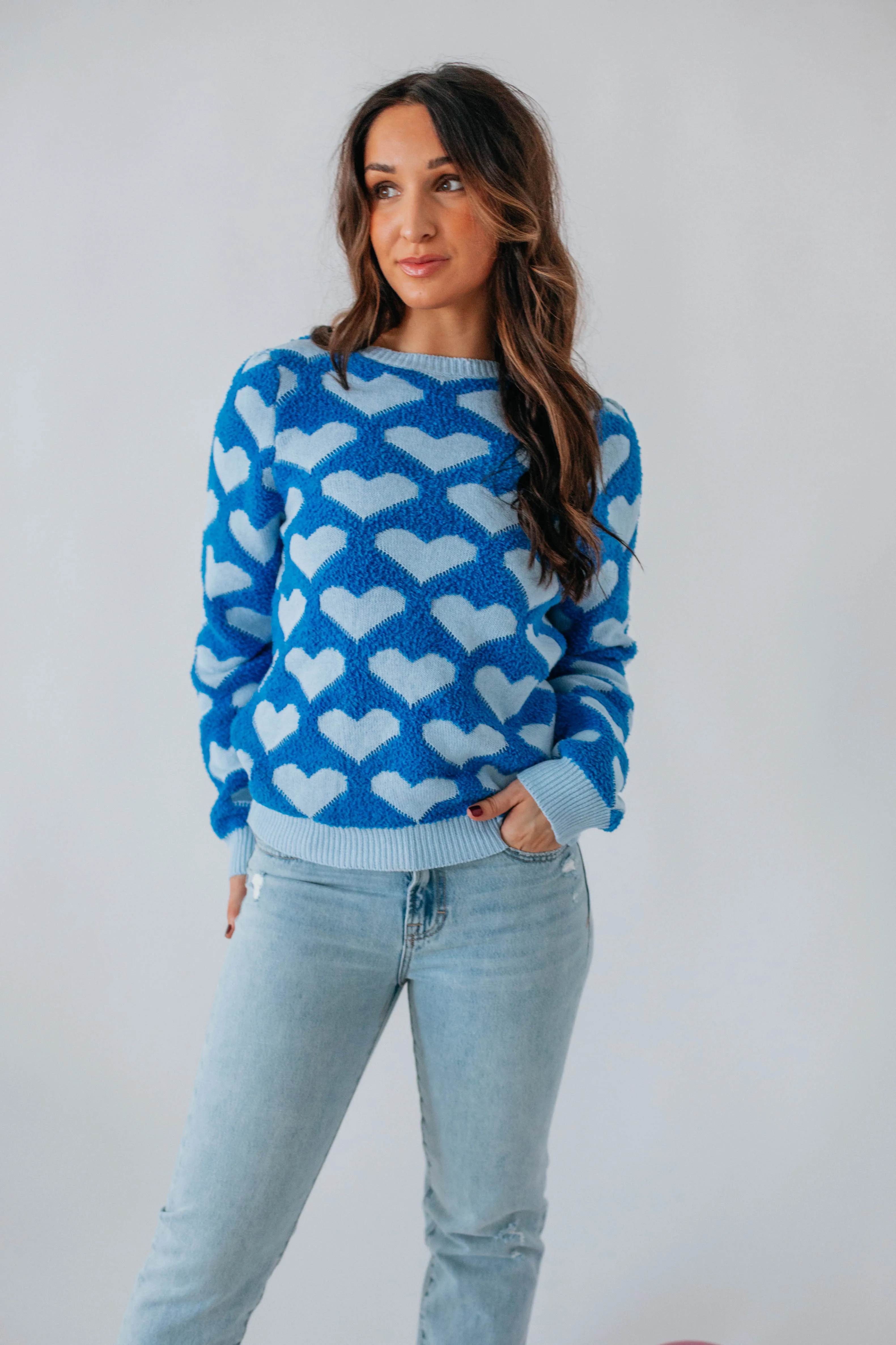All Love Sweater - Cobalt sold by Wild Oak Boutique product image thumbnail 4