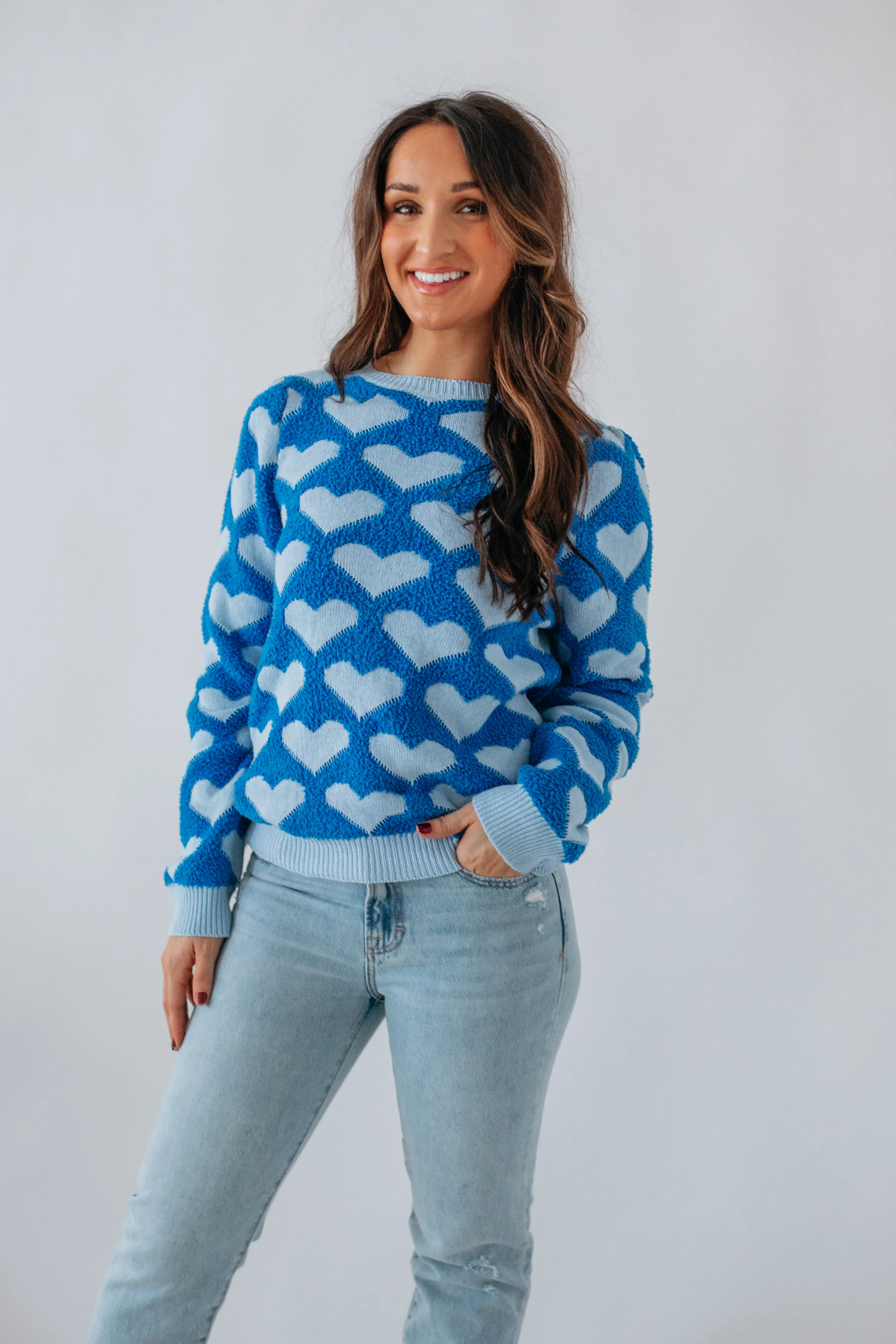 All Love Sweater - Cobalt sold by Wild Oak Boutique product image thumbnail 3