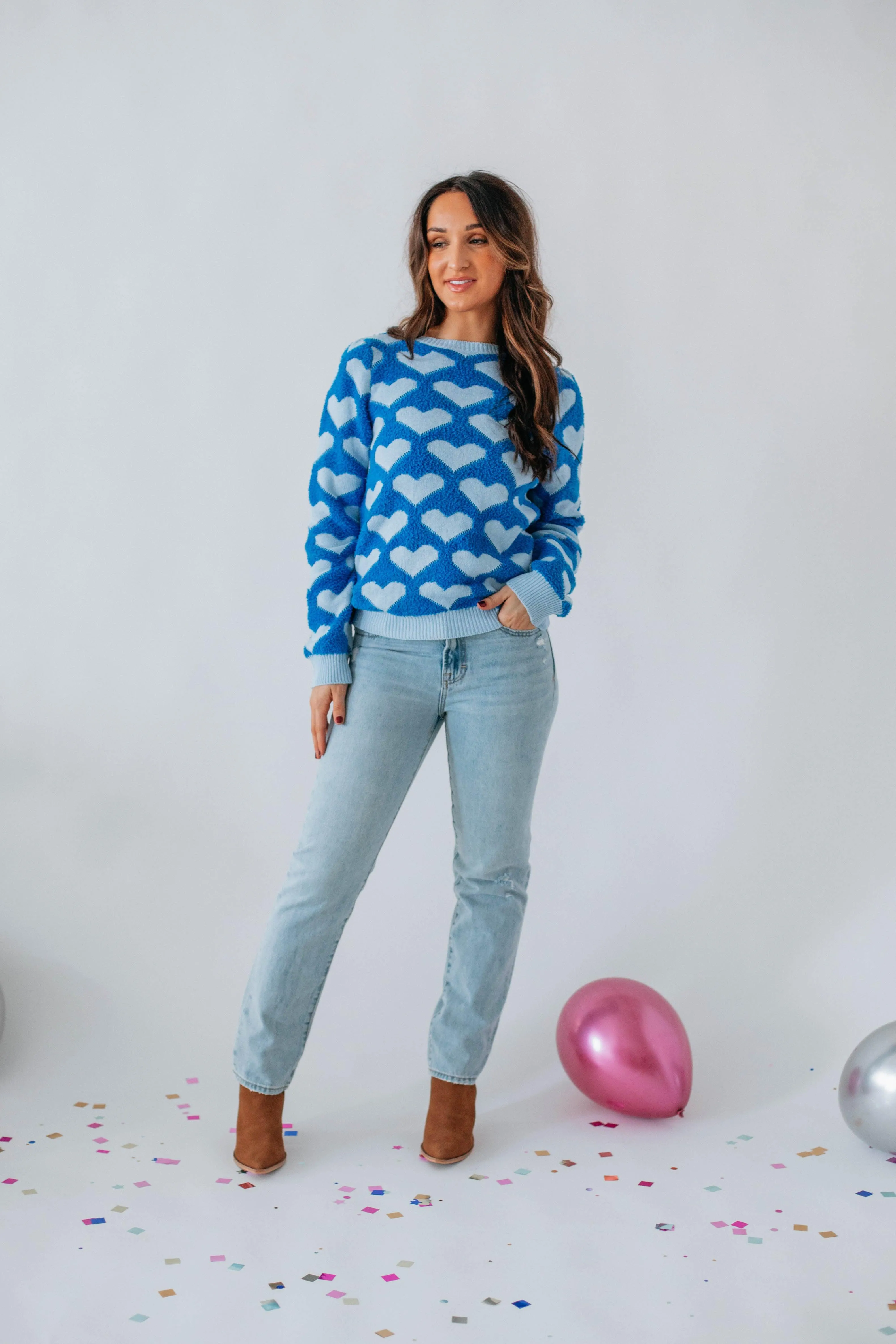 All Love Sweater - Cobalt sold by Wild Oak Boutique product image thumbnail 2