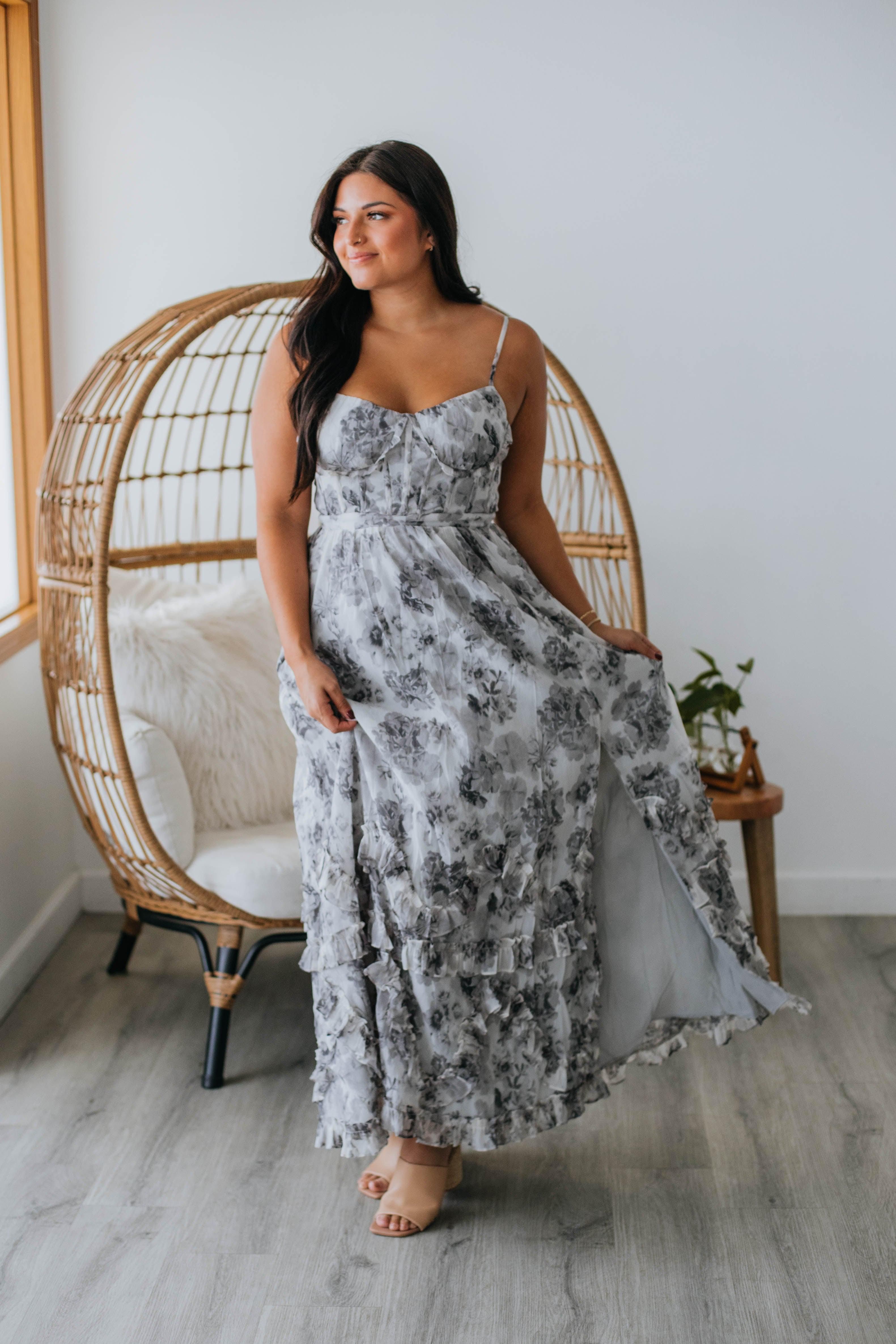 Simone Floral Maxi Dress sold by Wild Oak Boutique product image thumbnail 4