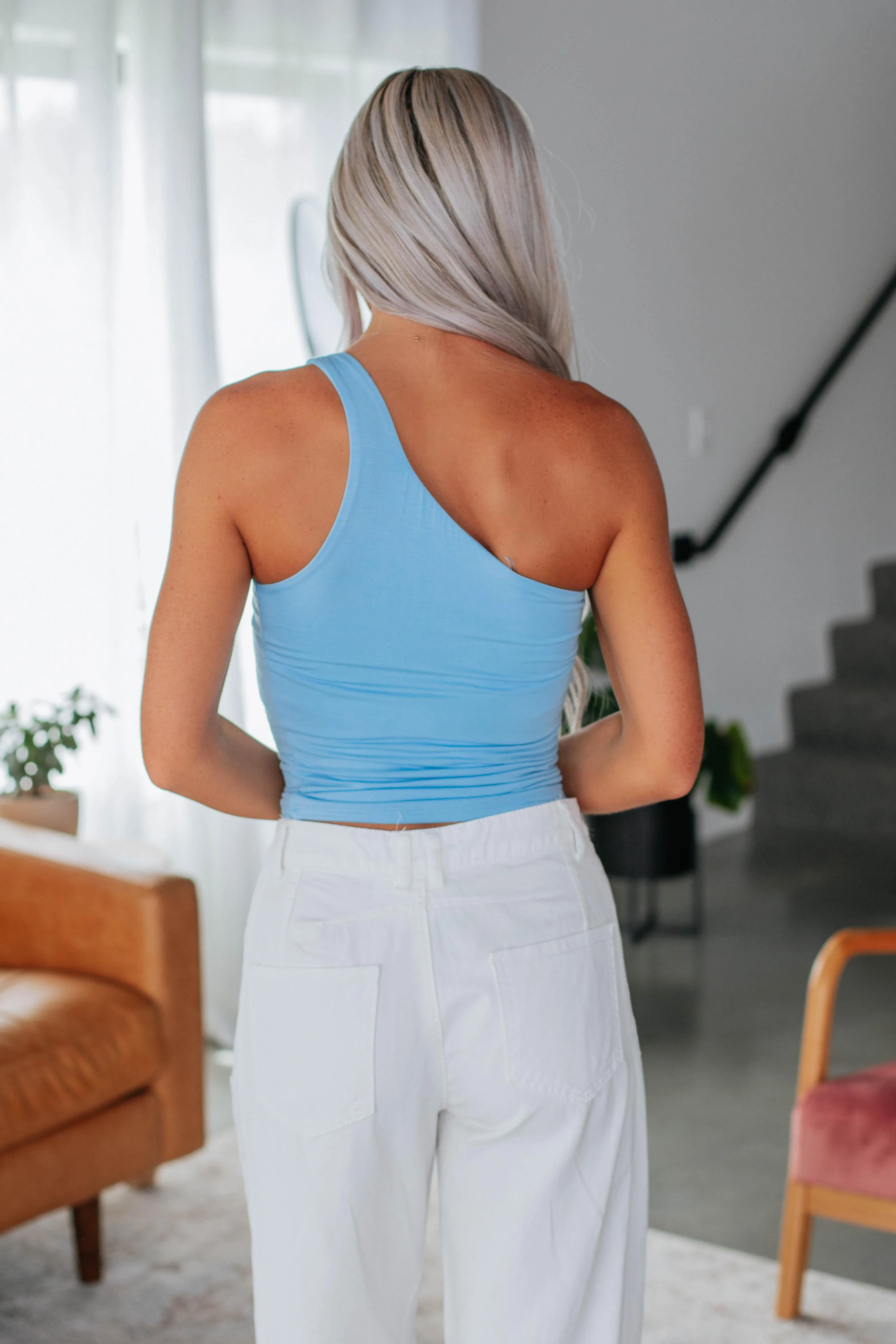 Summertime Fine Tank - Sky Blue sold by Wild Oak Boutique product image thumbnail 4