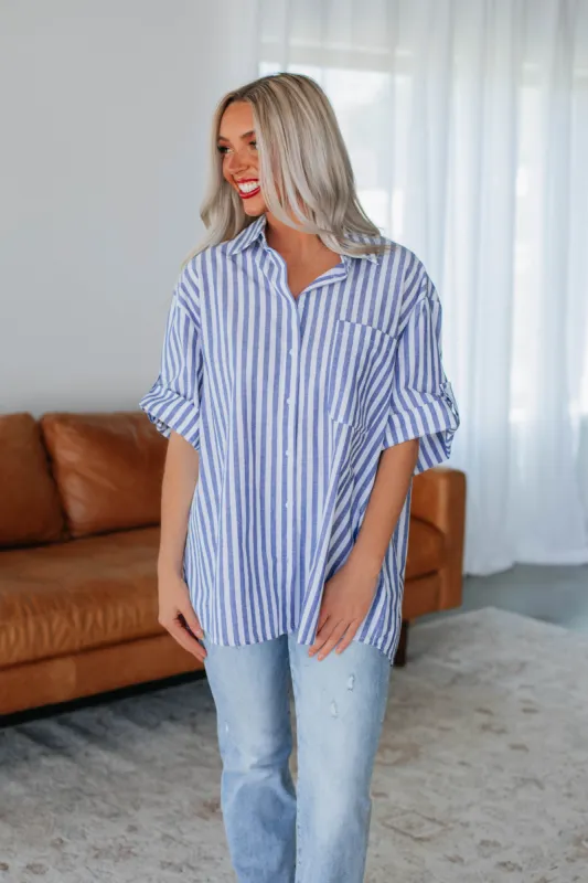 Carleton Striped Button Down made by By Together