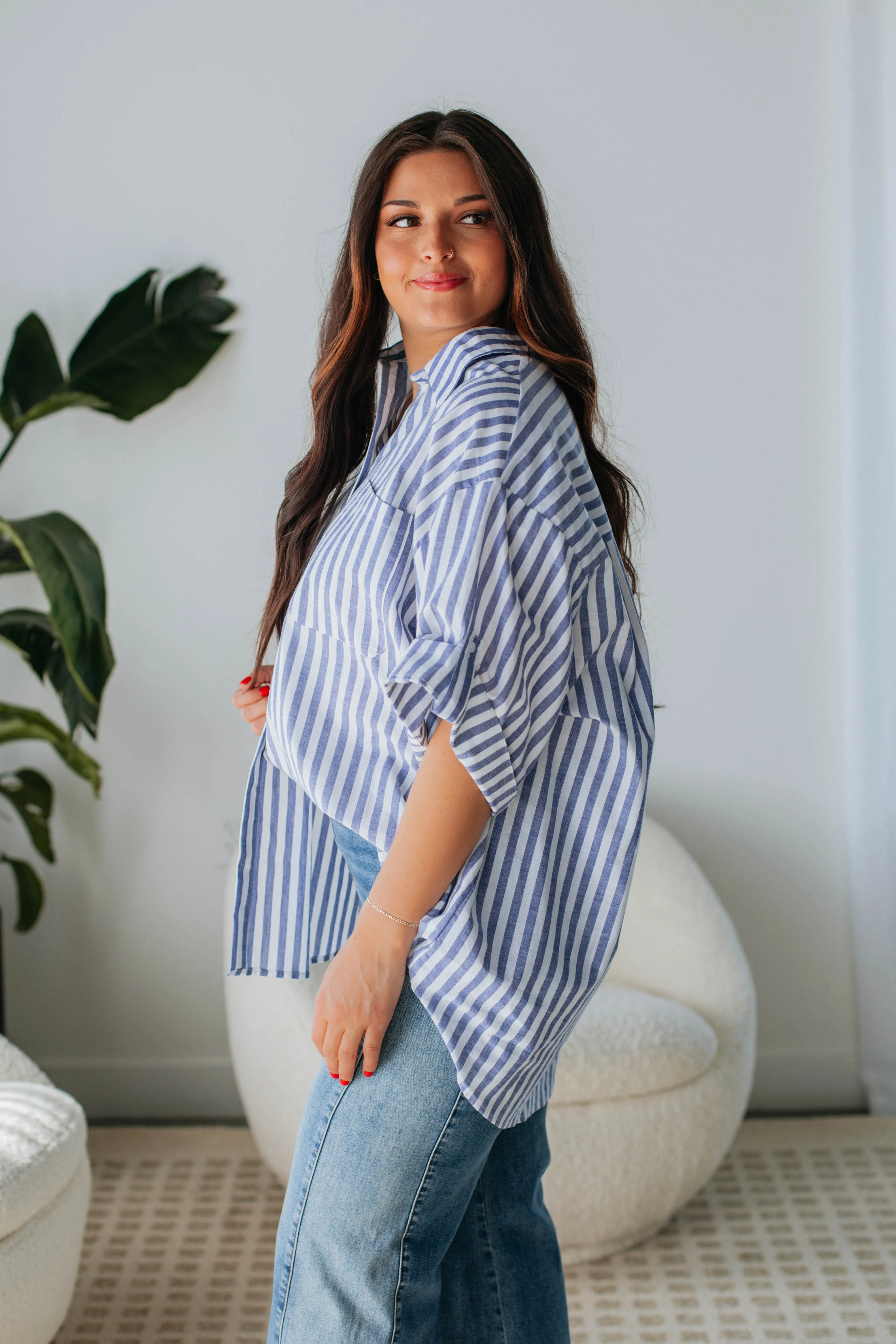Carleton Striped Button Down sold by Wild Oak Boutique product image thumbnail 5
