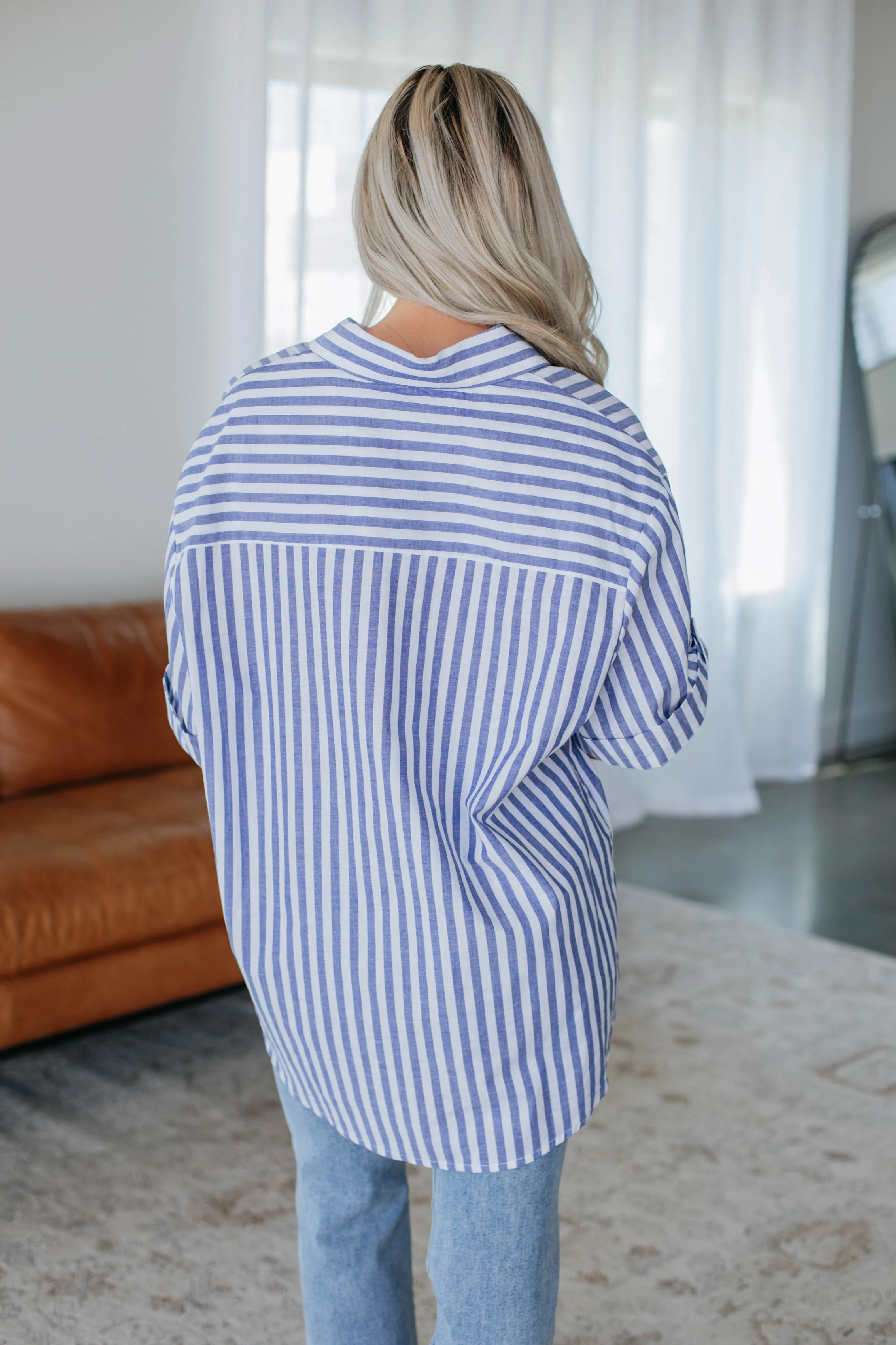 Carleton Striped Button Down sold by Wild Oak Boutique product image thumbnail 3