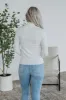 Evelina Mock Neck Top - Ivory sold by Wild Oak Boutique