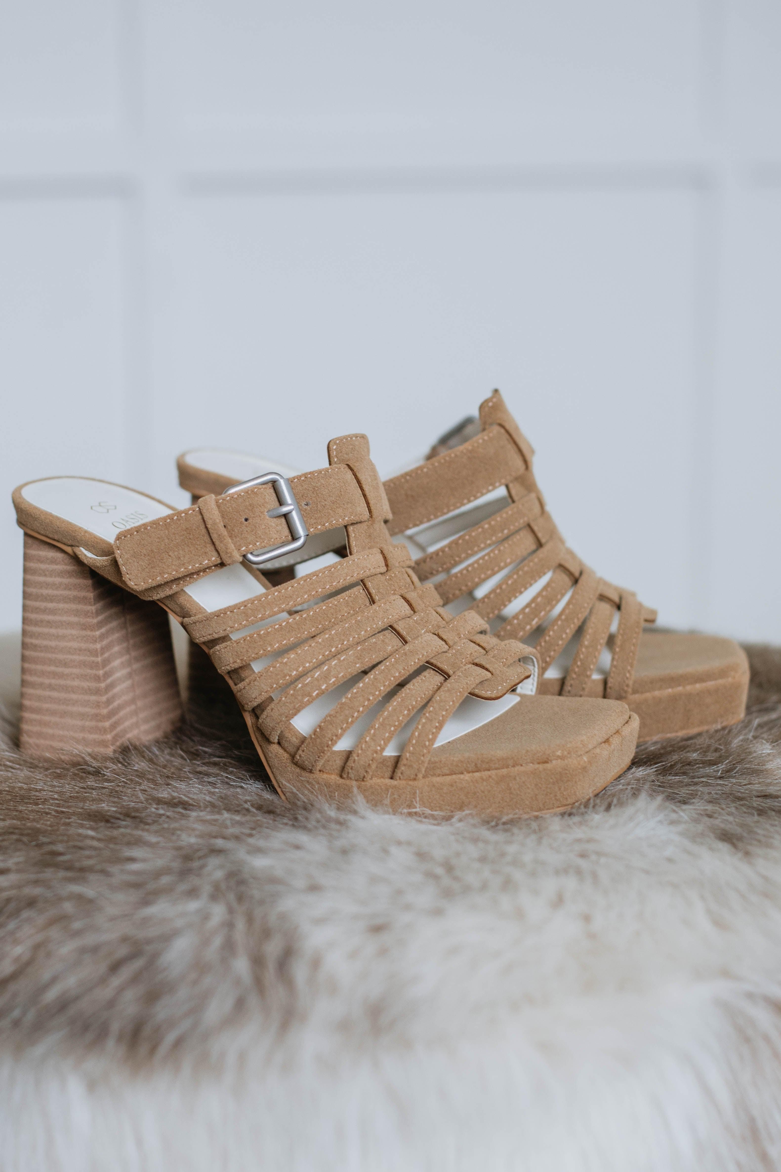 Trending Now Heels - Natural sold by Wild Oak Boutique
