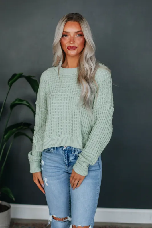 Adelaide Sweater - Sage sold by Wild Oak Boutique