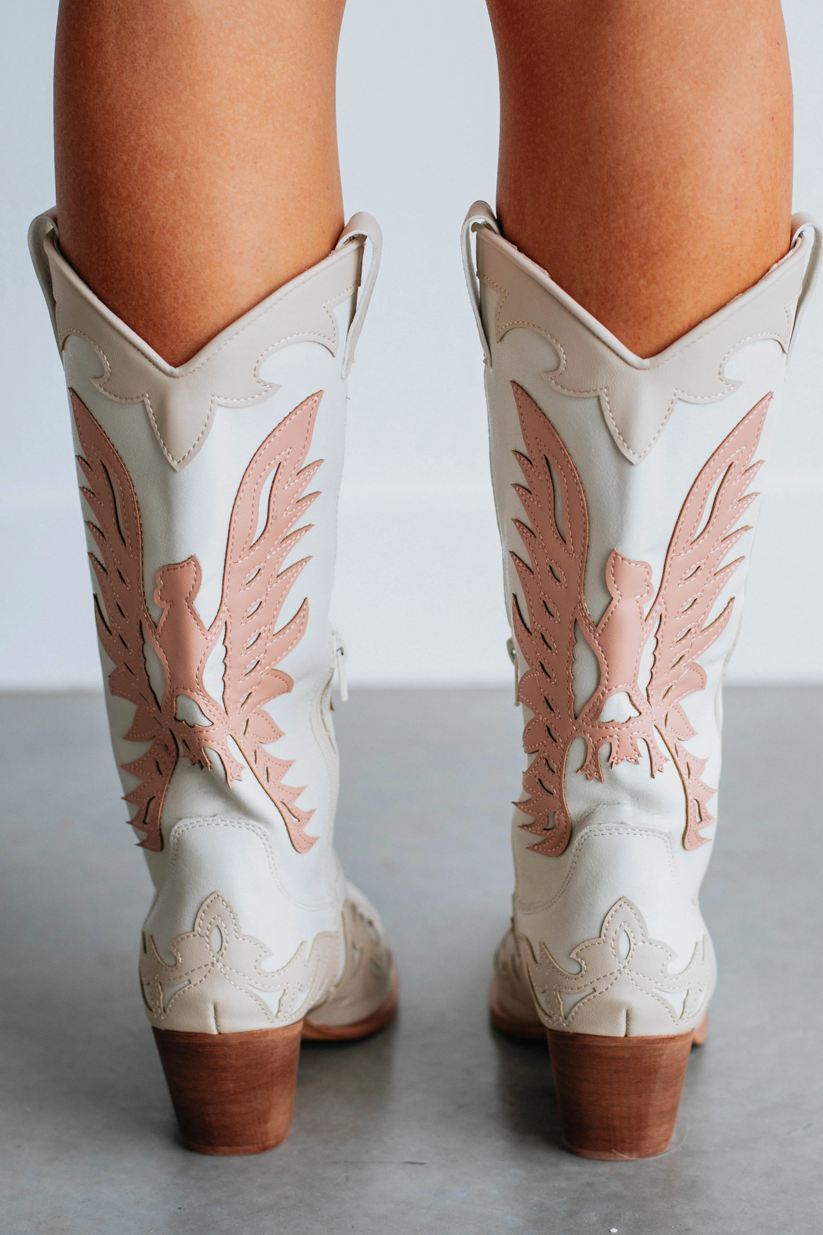 Take Me To Nashville Cowgirl Boots - Ivory sold by Wild Oak Boutique product image thumbnail 5