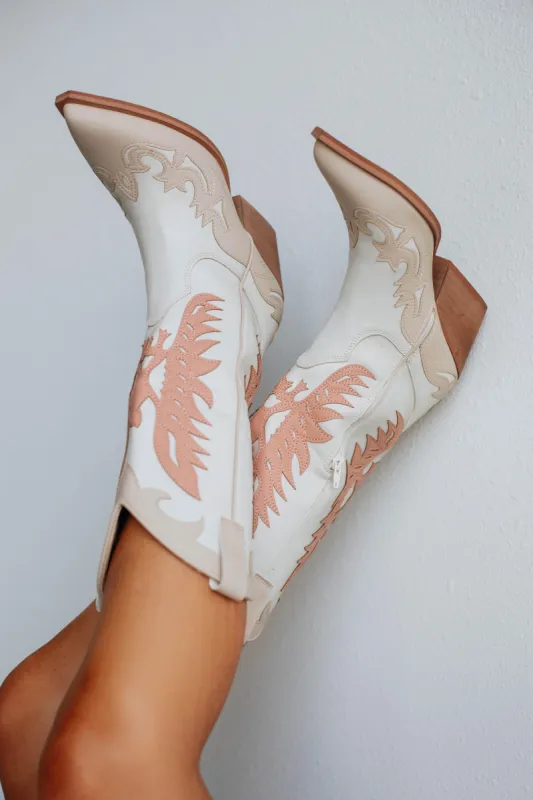 Take Me To Nashville Cowgirl Boots - Ivory sold by Wild Oak Boutique