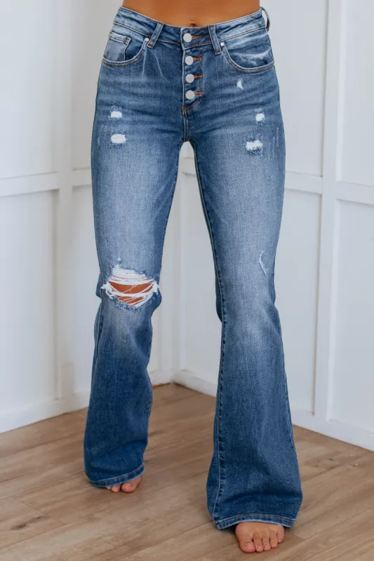 Rayna Risen Jeans - Dark Wash sold by Wild Oak Boutique