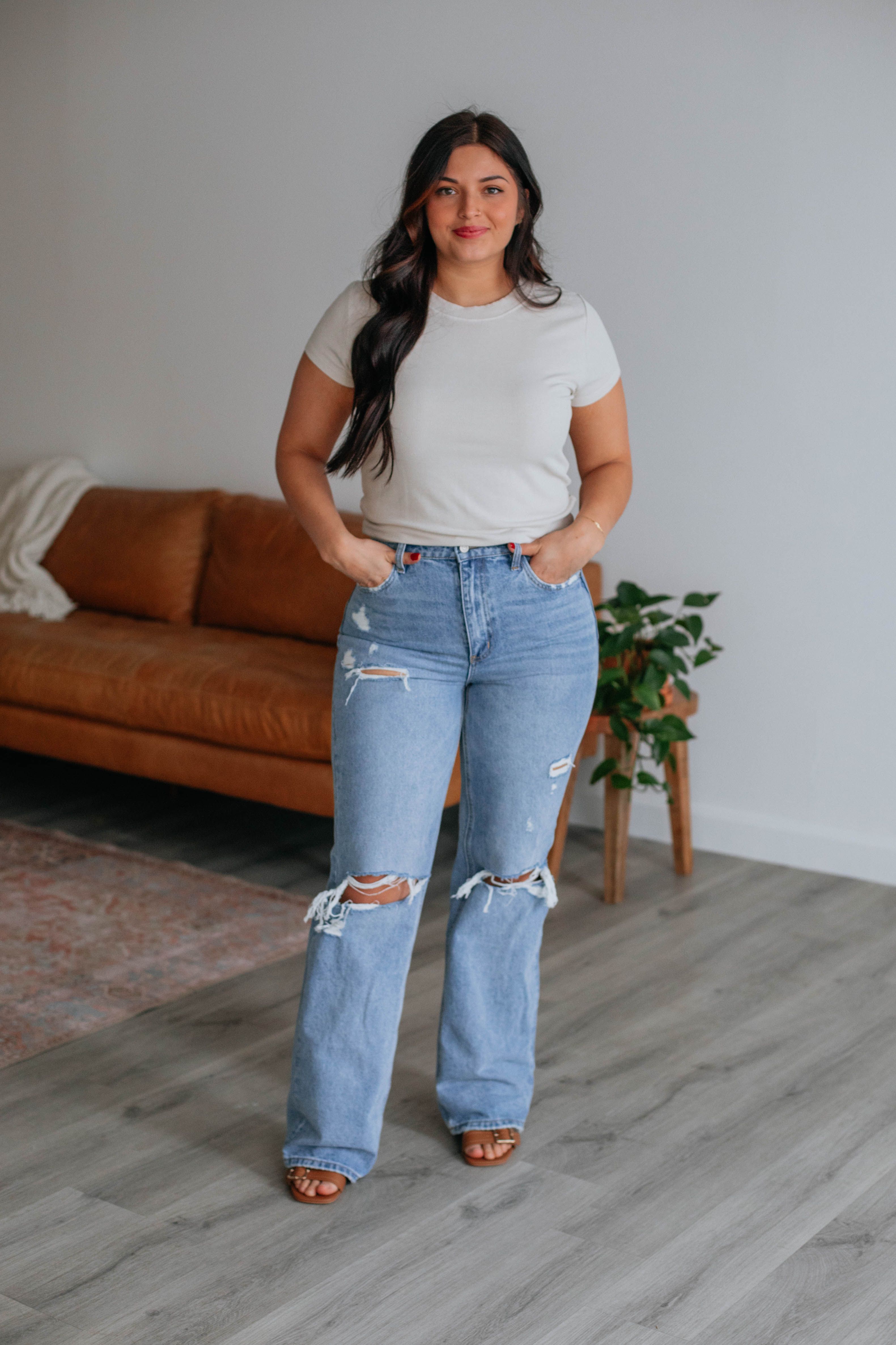 Thorne Ribbed Top - Natural sold by Wild Oak Boutique product image thumbnail 2