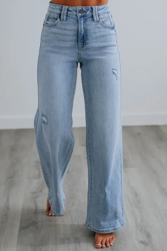 Nori Hidden Jeans - Light Wash sold by Wild Oak Boutique