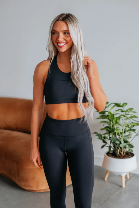 Rena Sports Bra - Black sold by Wild Oak Boutique