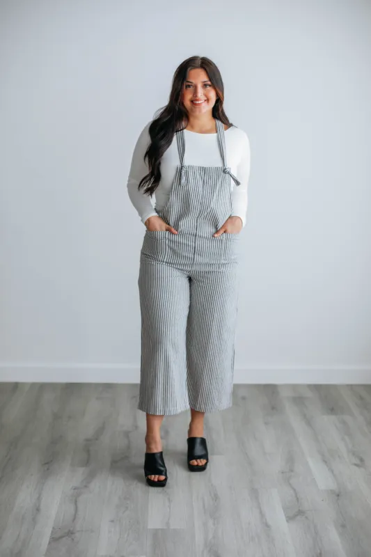 Vienna Overall Jumpsuit - Black made by Wild Oak Boutique