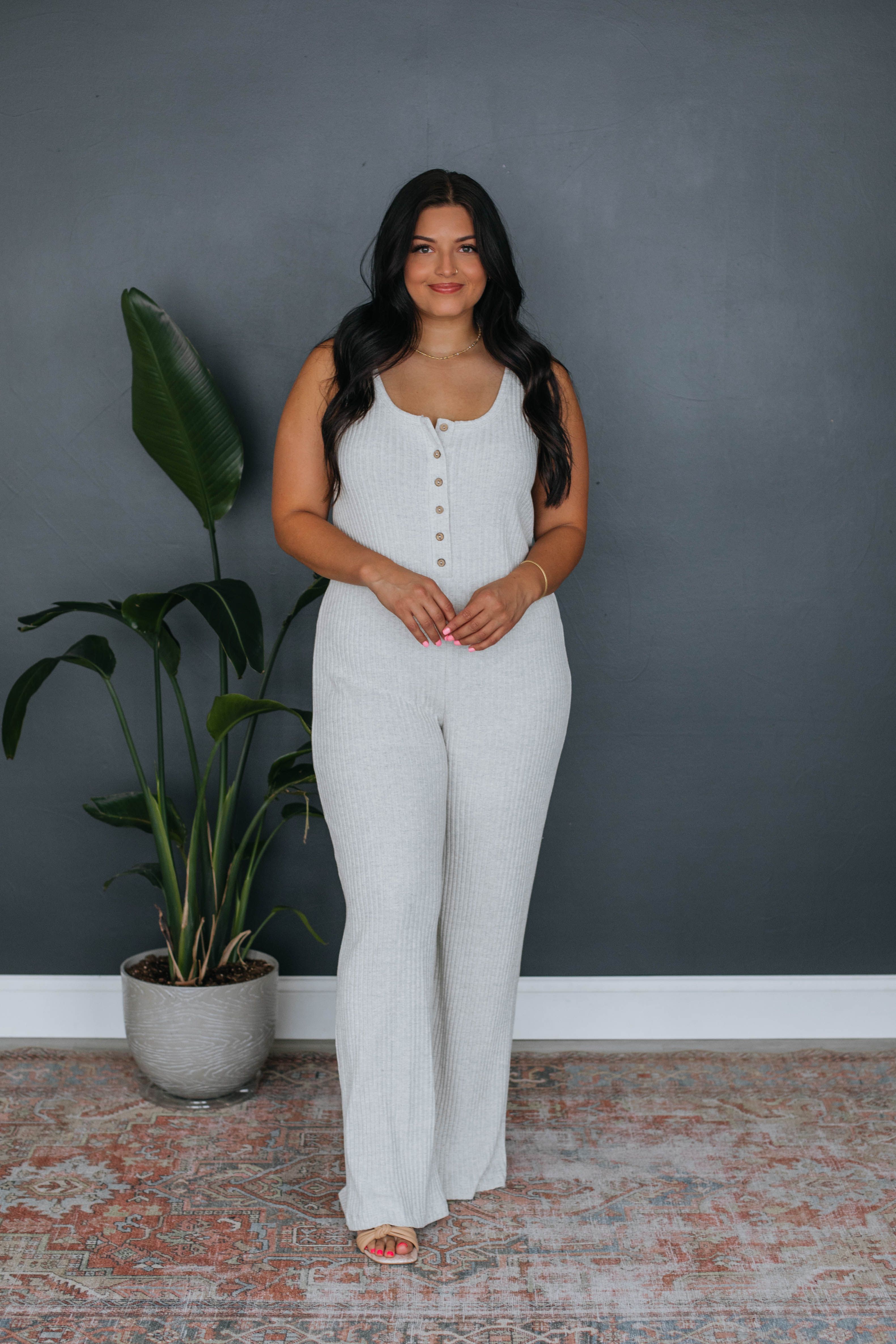 Chill Weekends Jumpsuit sold by Wild Oak Boutique product image thumbnail 2