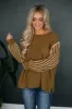 Montgomery Contrast Sweater sold by Wild Oak Boutique