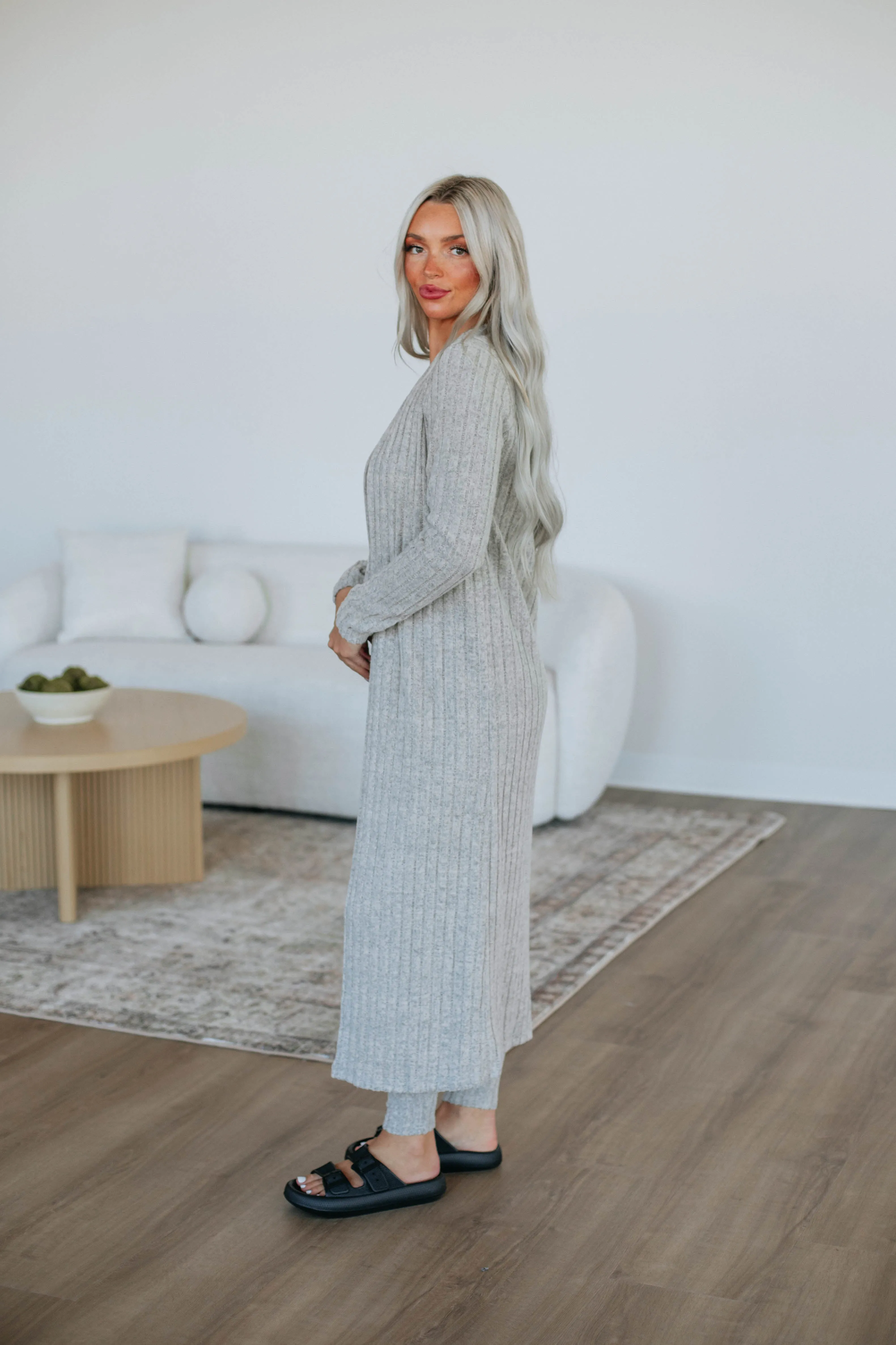 Get Cozy Cardigan - Taupe sold by Wild Oak Boutique product image thumbnail 4