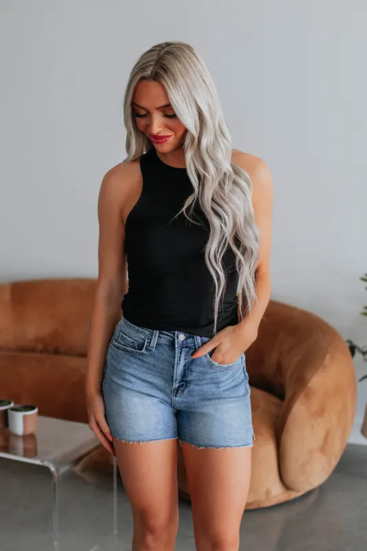 Eleia Basic Tank - Black sold by Wild Oak Boutique