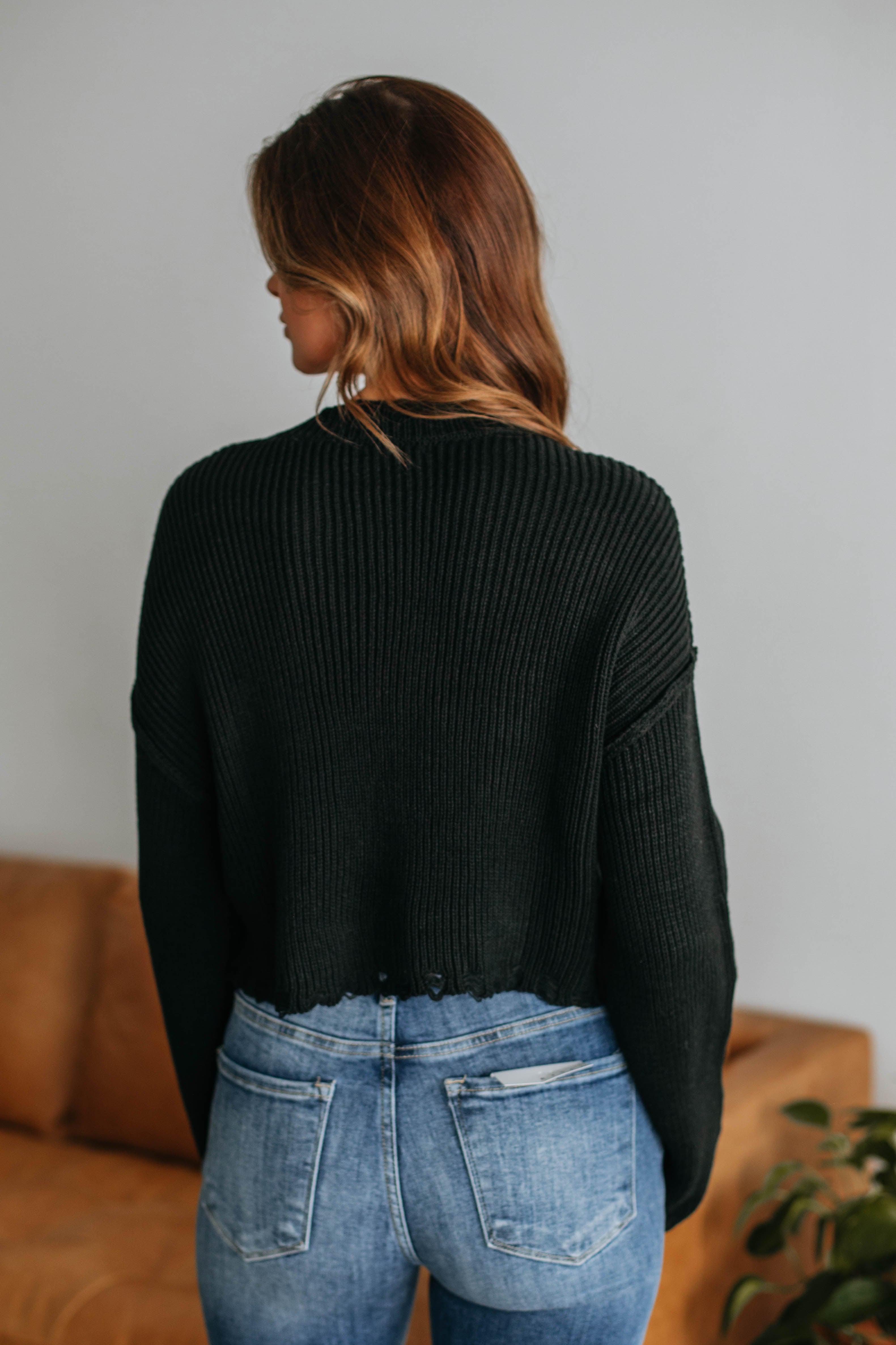 Vera Cropped Sweater sold by Wild Oak Boutique product image thumbnail 5