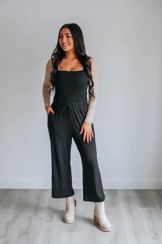 Brooklyn Ribbed Jumpsuit - Black sold by Wild Oak Boutique