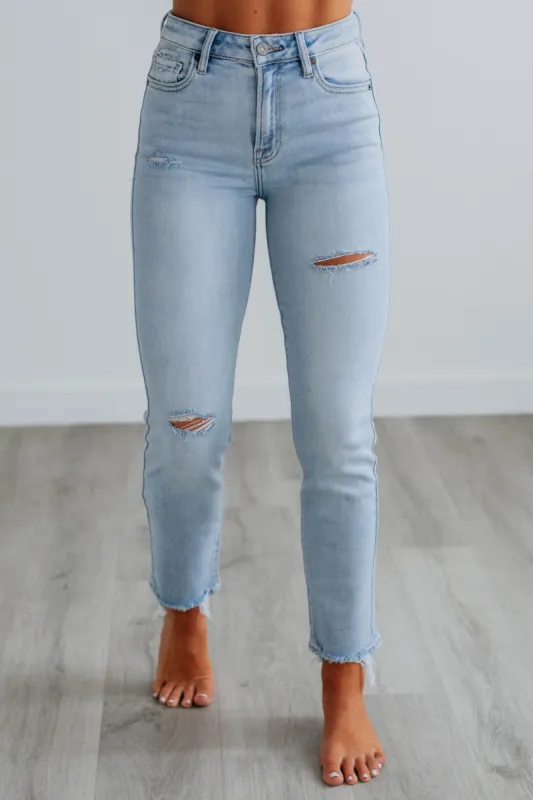 Quinn Hidden Jeans - Light Wash sold by Wild Oak Boutique