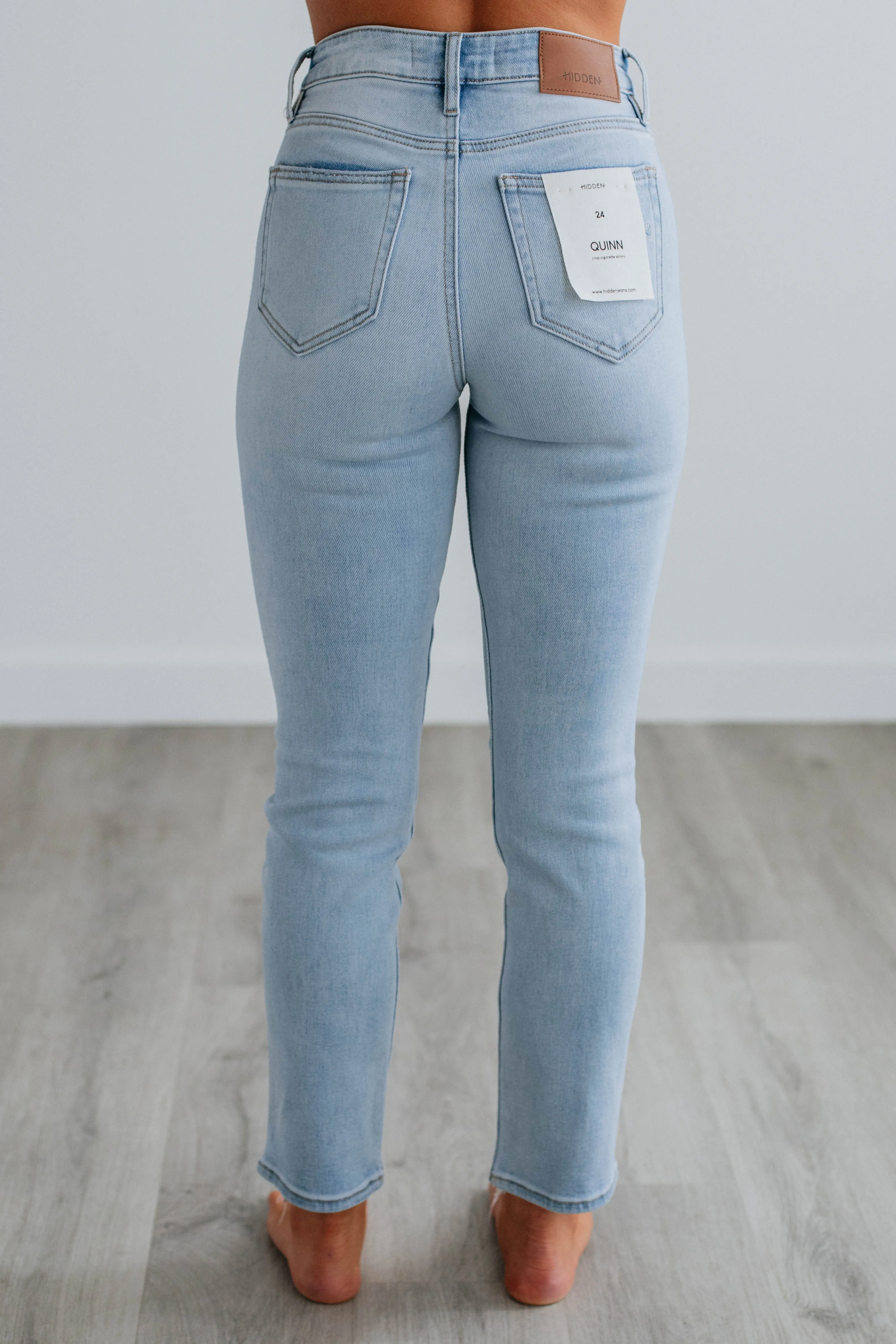 Quinn Hidden Jeans - Light Wash sold by Wild Oak Boutique product image thumbnail 4