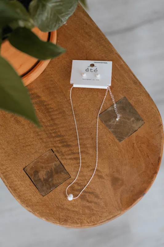 Elsa Necklace Set - Silver sold by Wild Oak Boutique