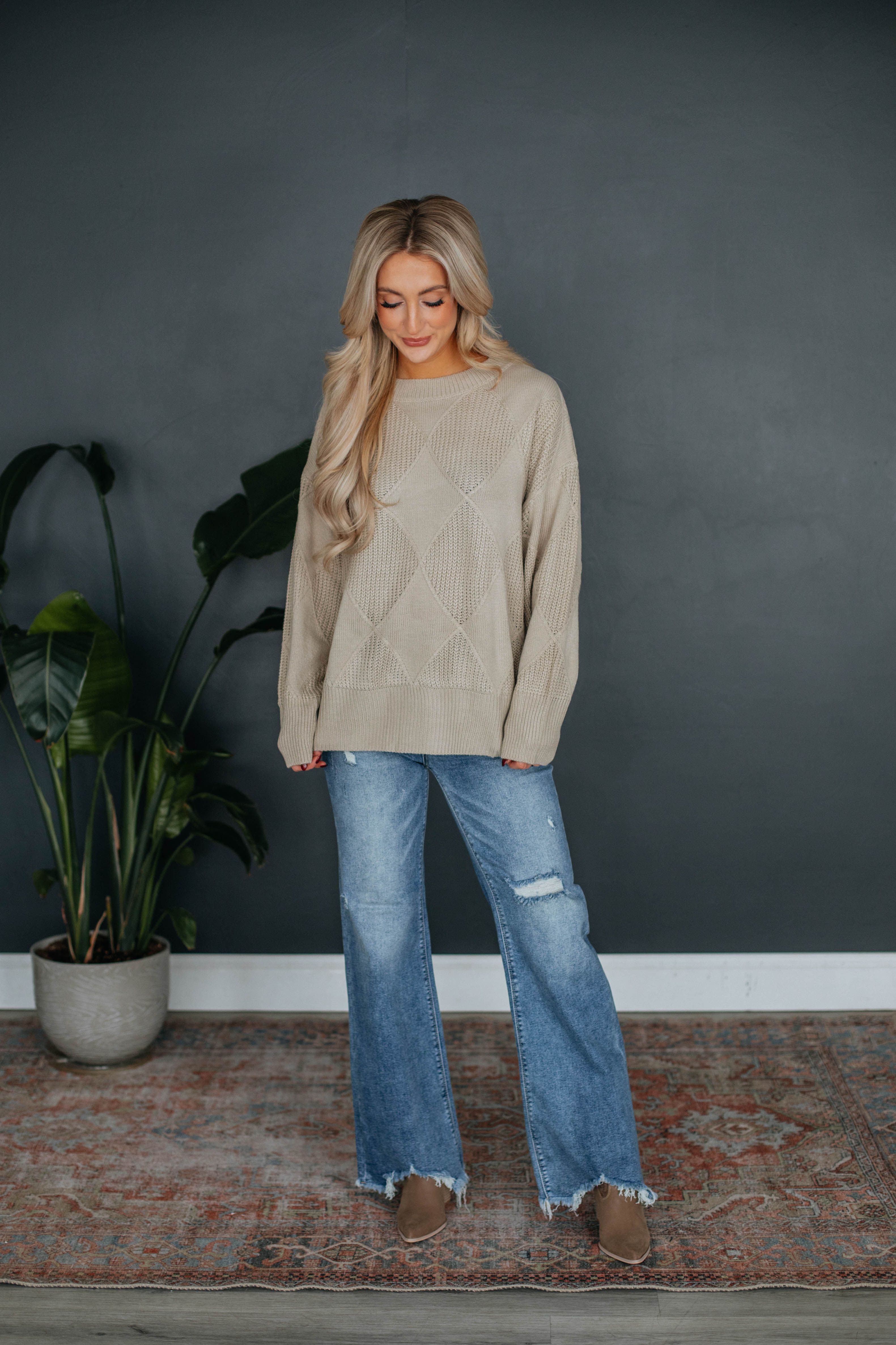 Cecily Sweater - Natural sold by Wild Oak Boutique product image thumbnail 2