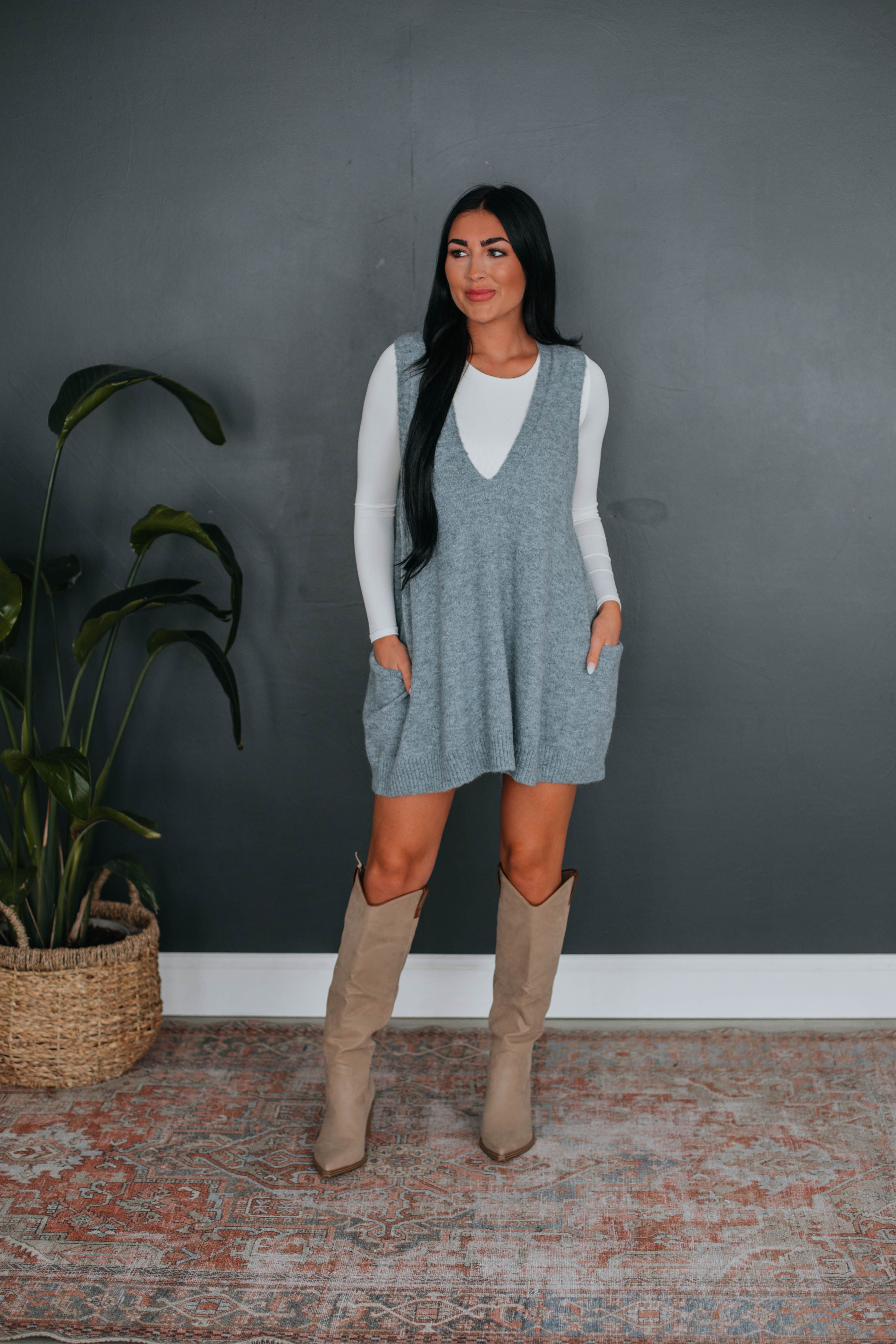 Landon Sweater Vest - Slate sold by Wild Oak Boutique product image thumbnail 6