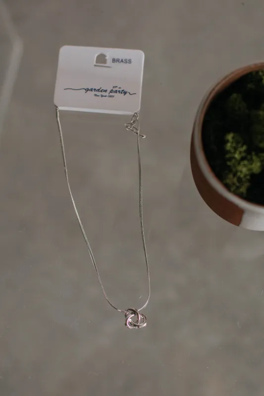 Knot Over You Necklace - Silver sold by Wild Oak Boutique
