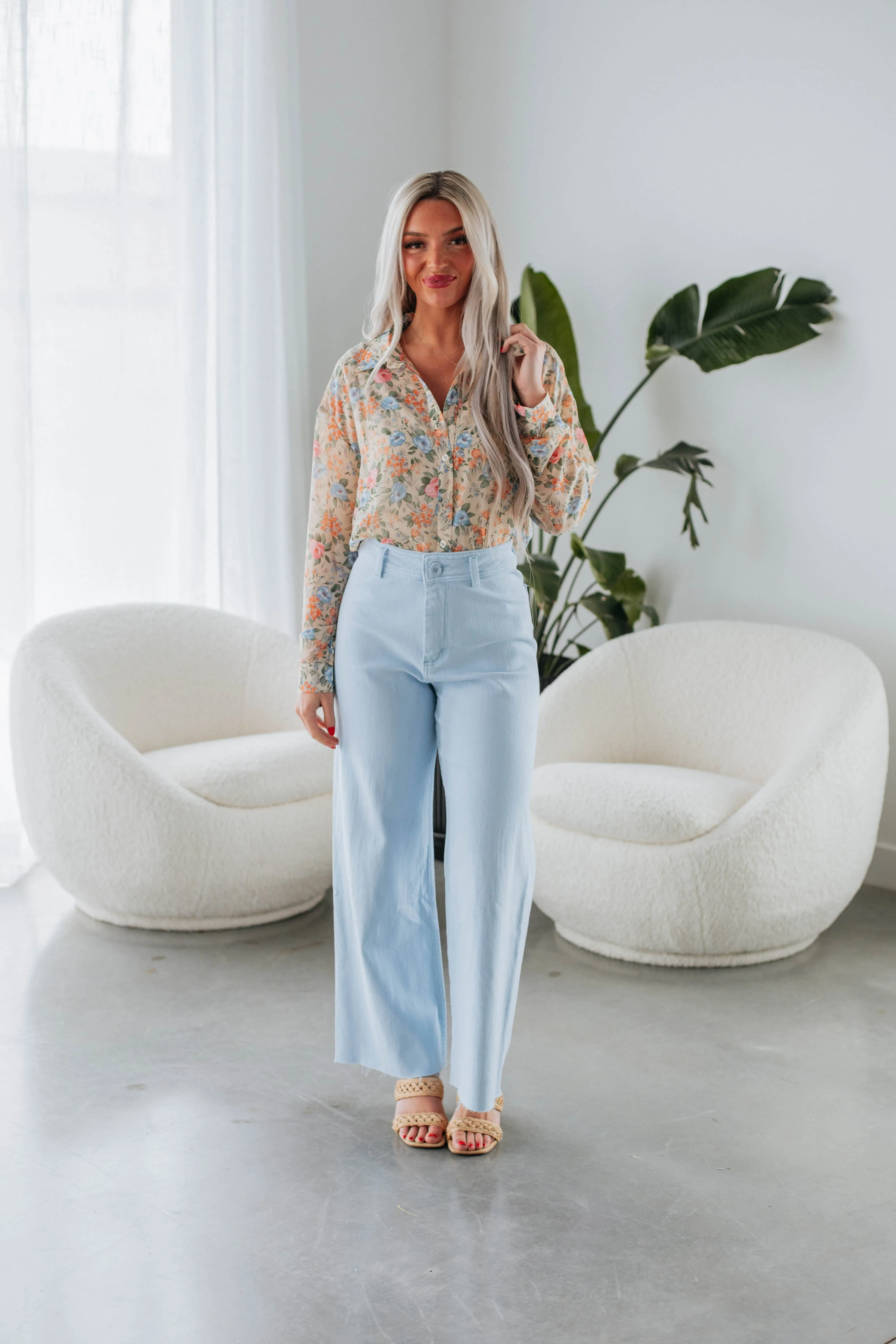 Xantha Floral Button Down sold by Wild Oak Boutique product image thumbnail 2