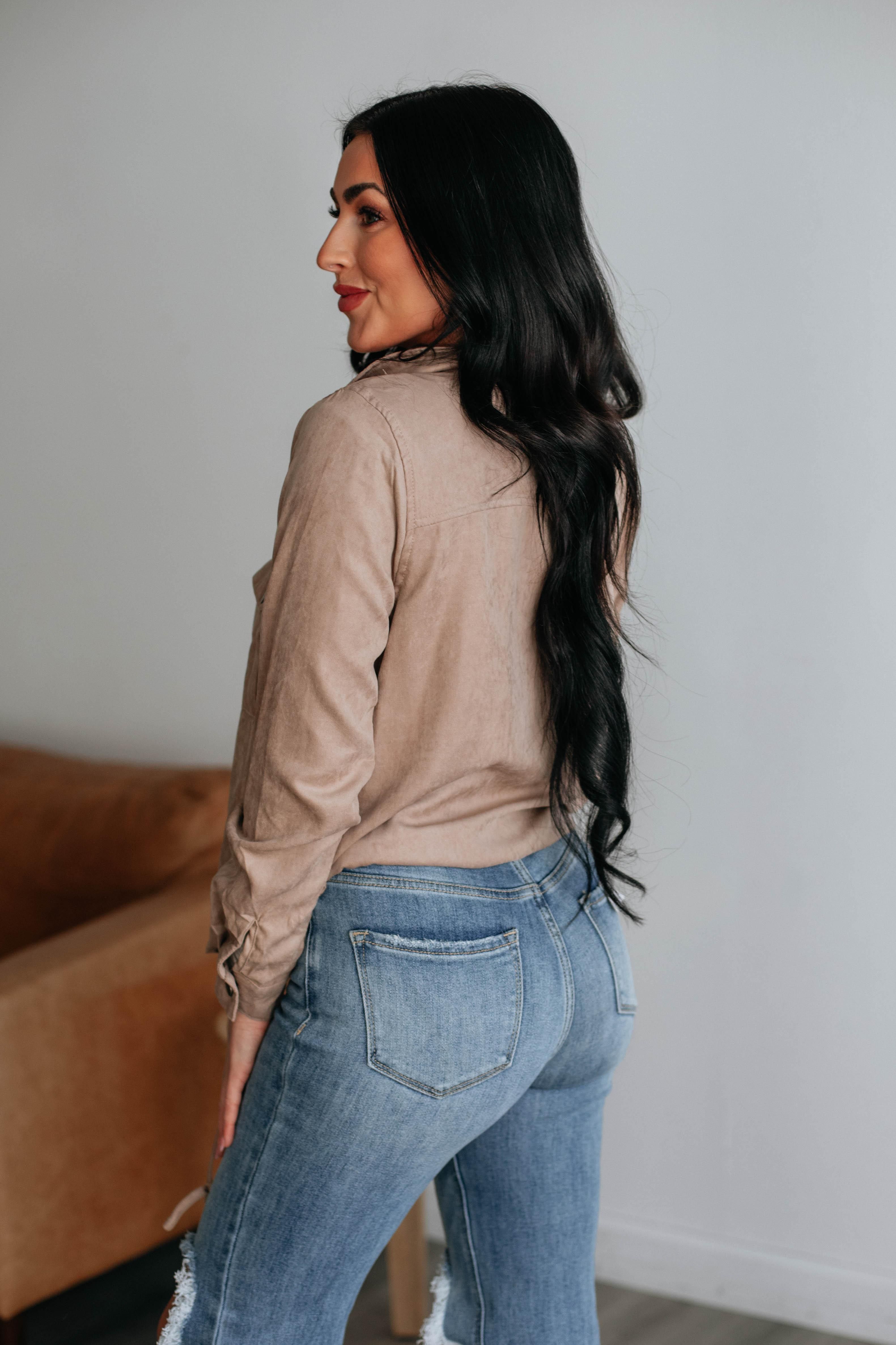 Dillon Lightweight Jacket - Taupe sold by Wild Oak Boutique product image thumbnail 3