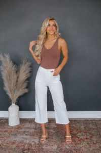 Lucia Wide Leg Pants - White sold by Wild Oak Boutique
