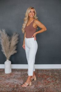 Lucia Wide Leg Pants - White sold by Wild Oak Boutique