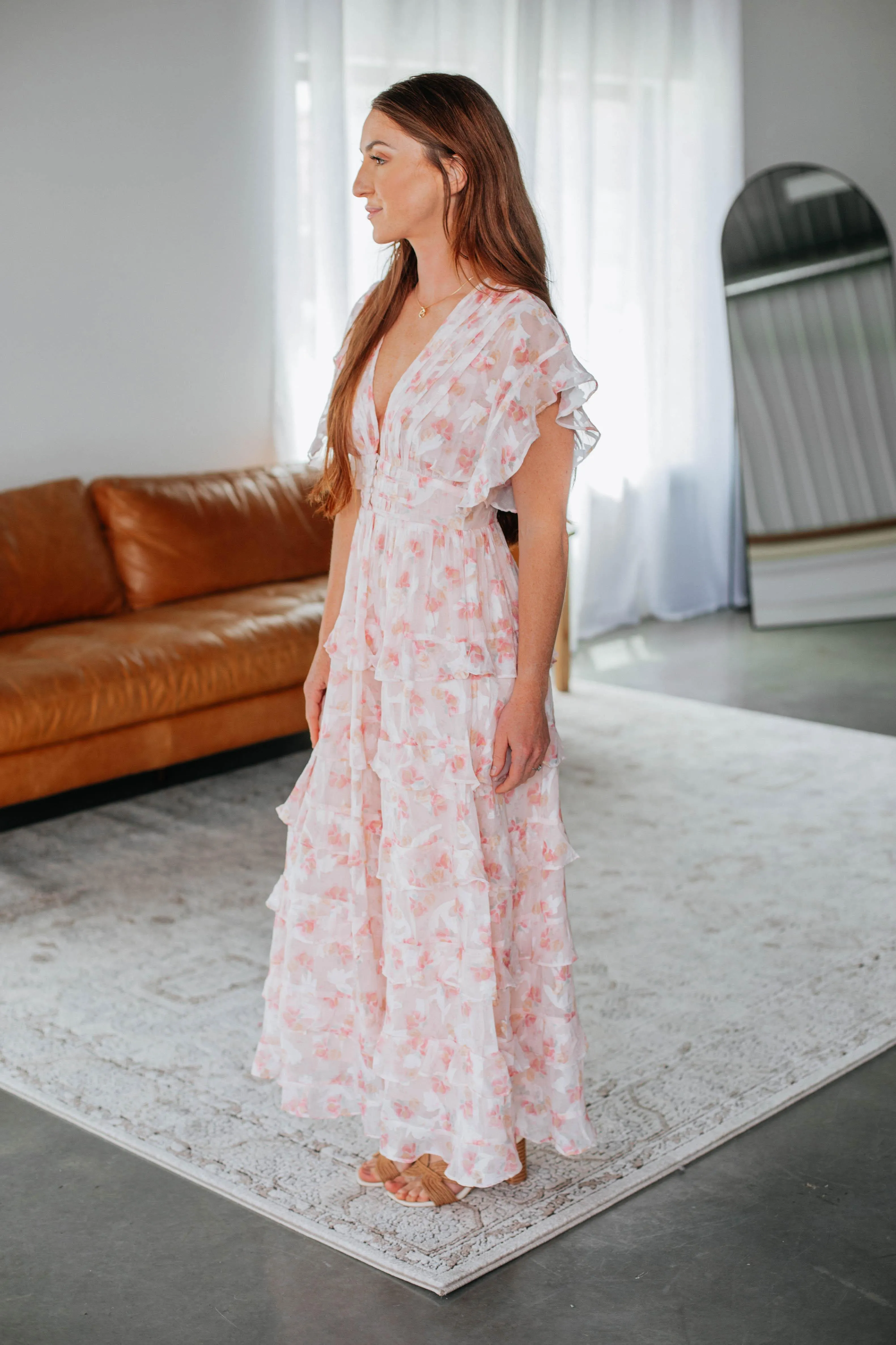 Daphnie Maxi Dress - Blush sold by Wild Oak Boutique product image thumbnail 5
