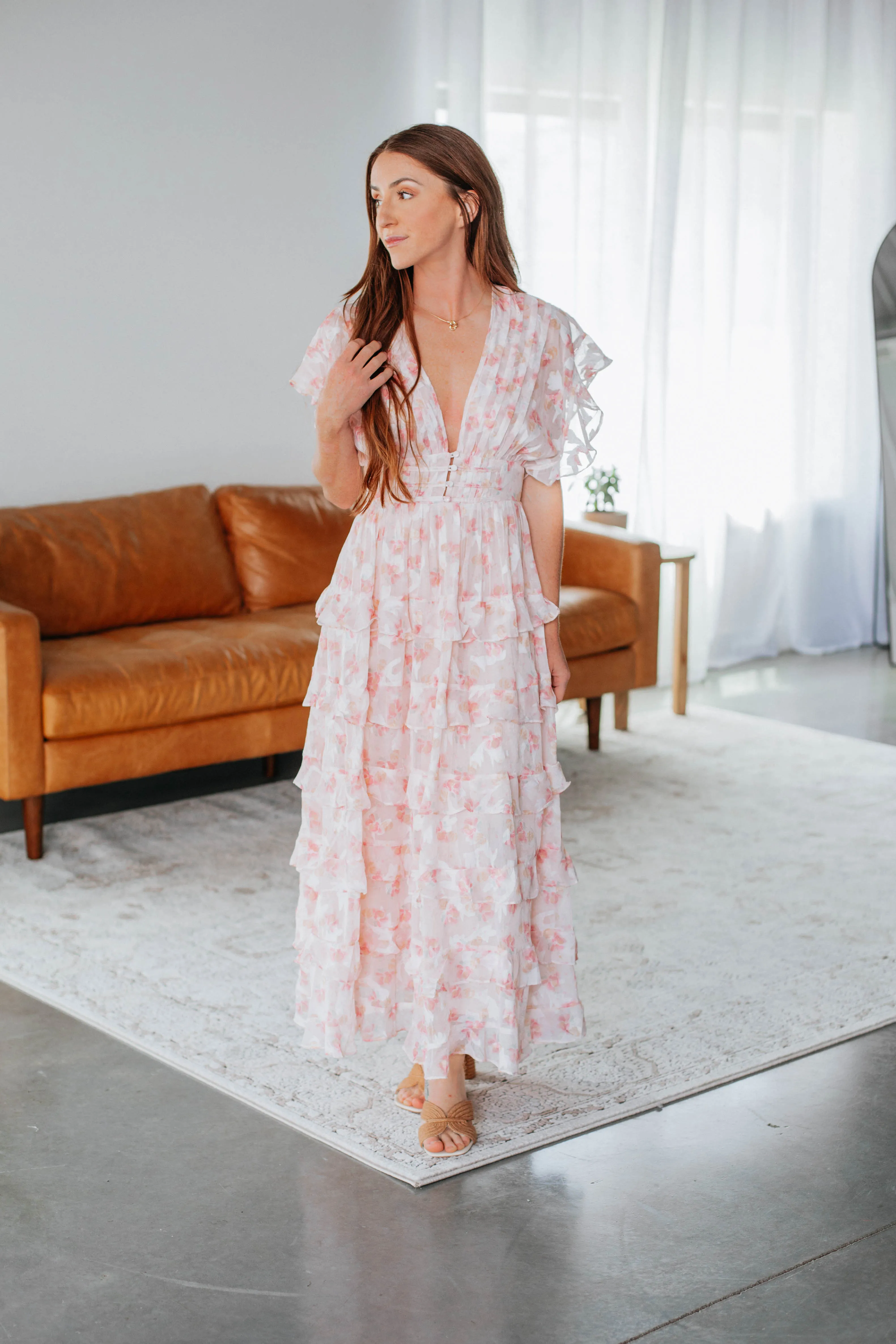 Daphnie Maxi Dress - Blush sold by Wild Oak Boutique product image thumbnail 4
