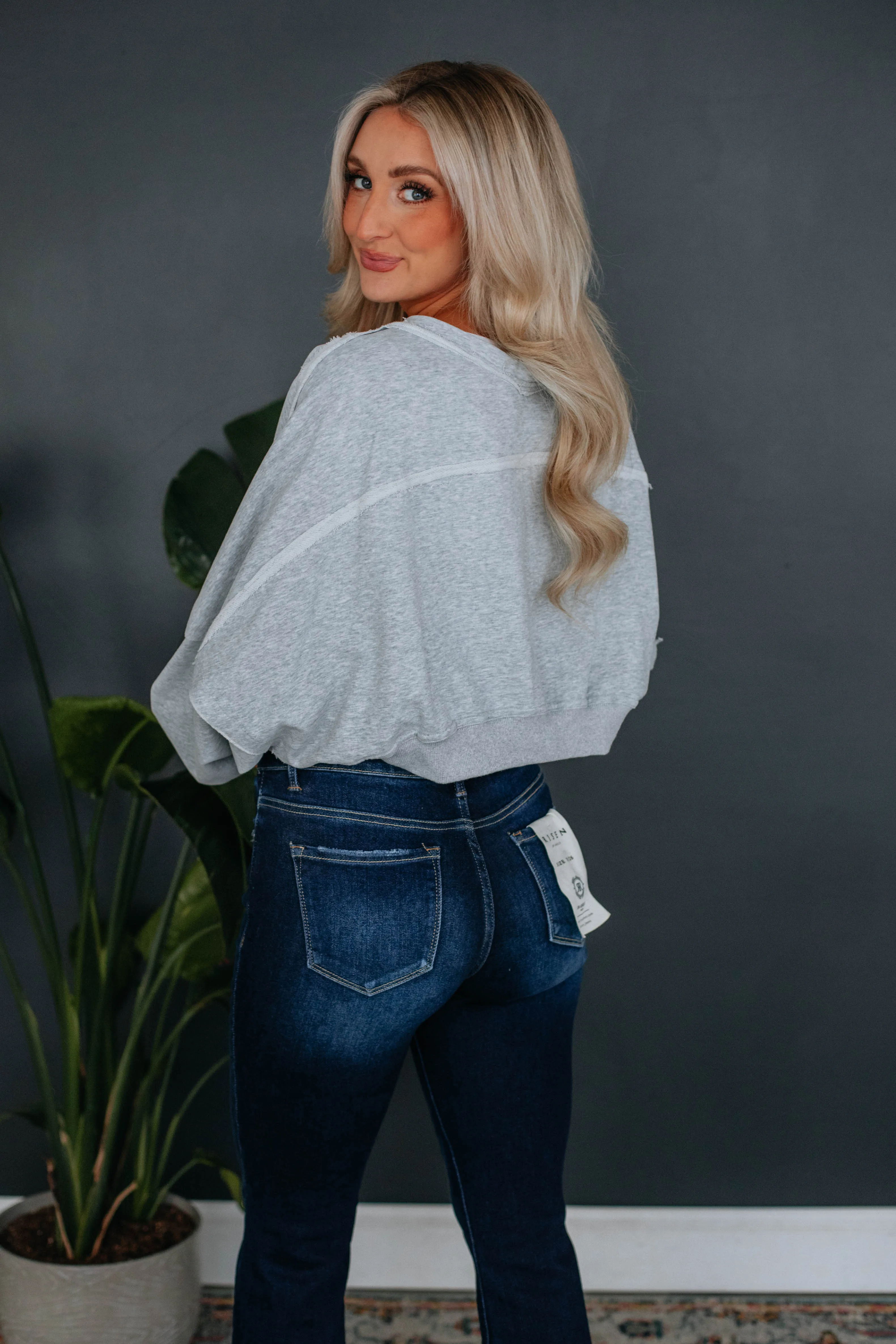 Portia Bolero Shrug - Heather Grey sold by Wild Oak Boutique product image thumbnail 3