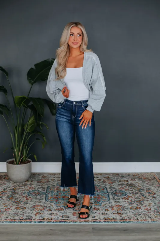 Portia Bolero Shrug - Heather Grey sold by Wild Oak Boutique