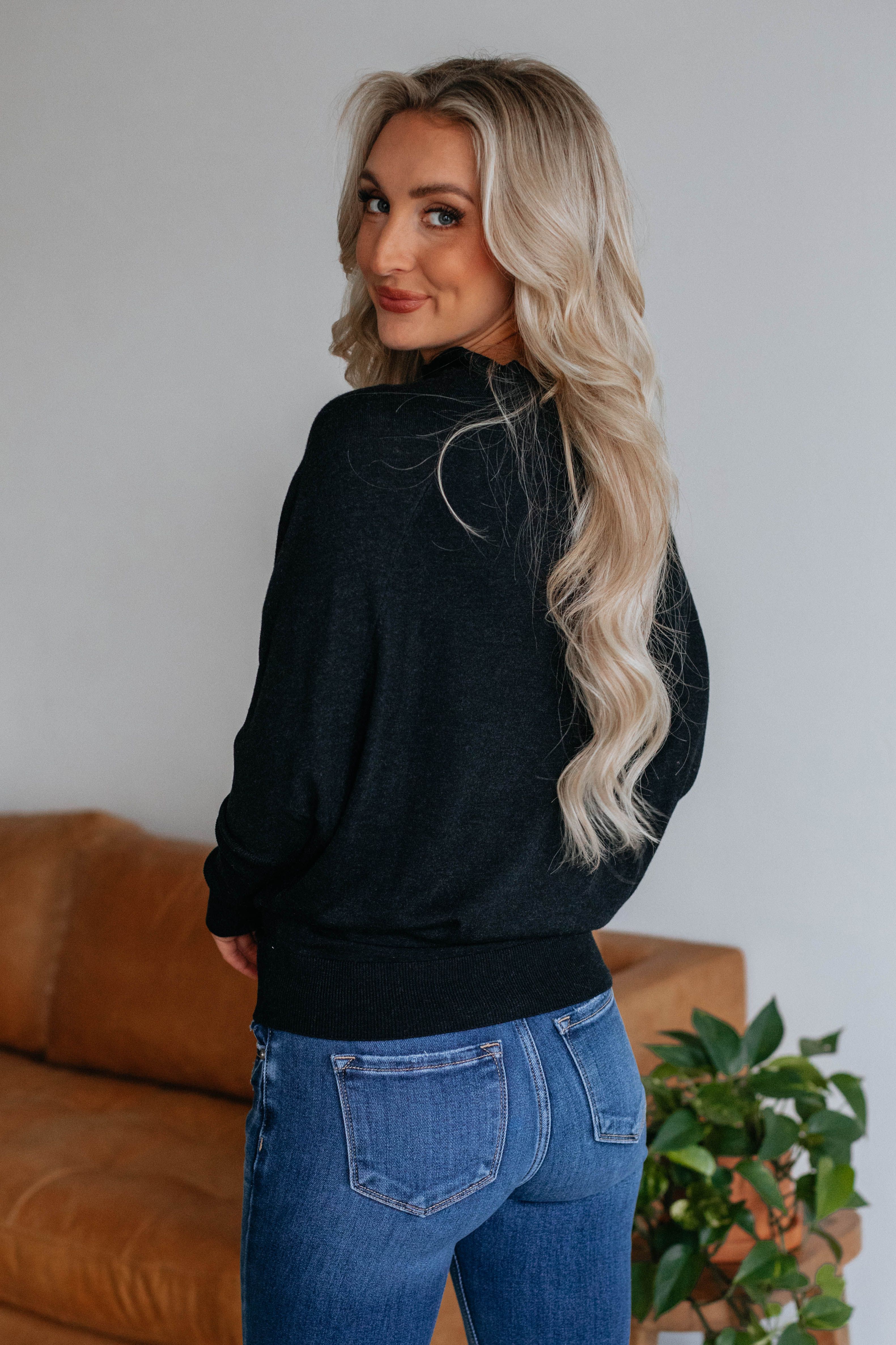 Colman Lightweight Sweater - Black sold by Wild Oak Boutique product image thumbnail 4