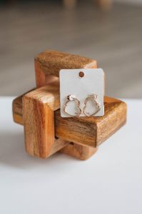 Mini Heart Hoop Earrings - Gold sold by Wild Oak Boutique