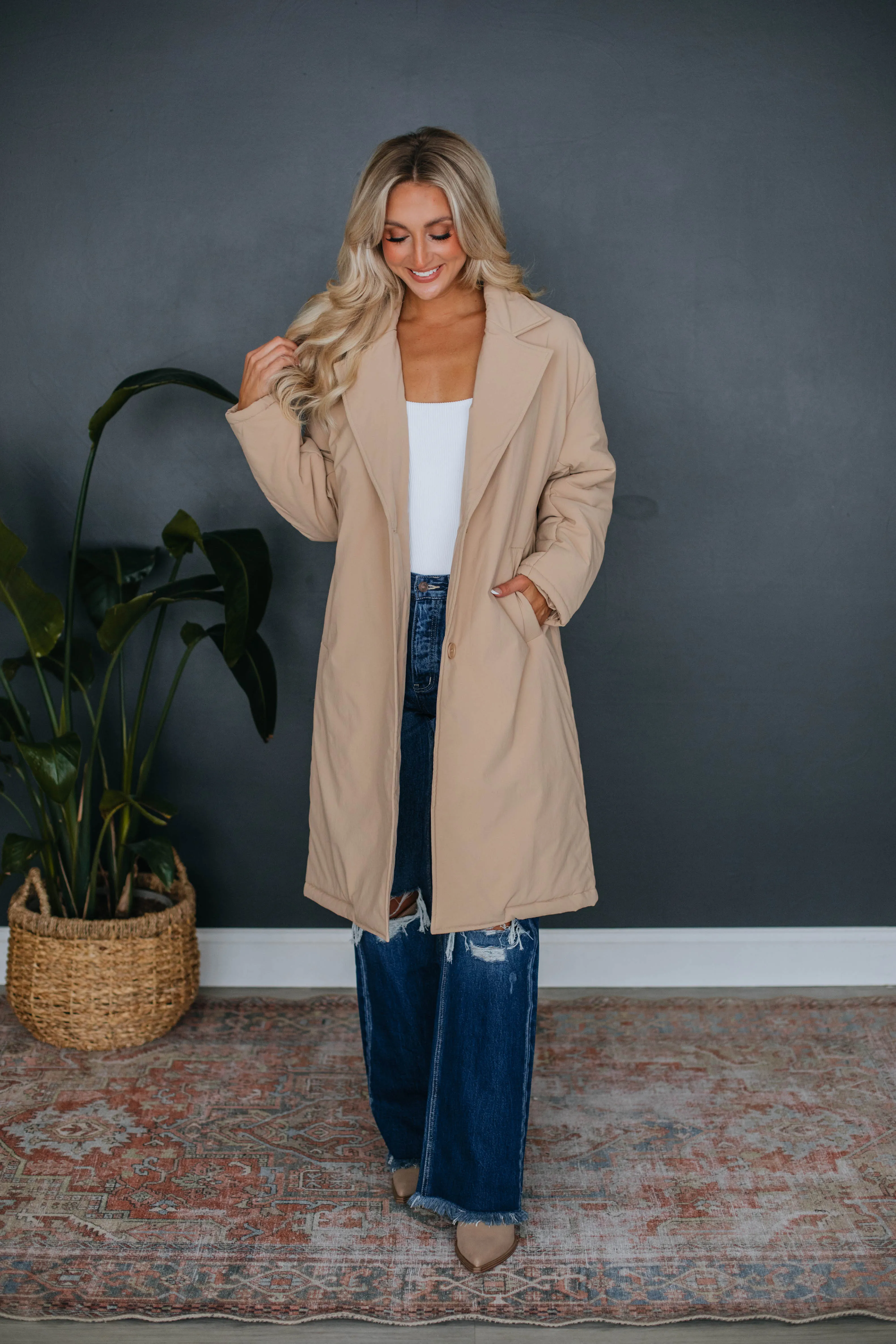 Madison Longline Coat sold by Wild Oak Boutique product image thumbnail 4